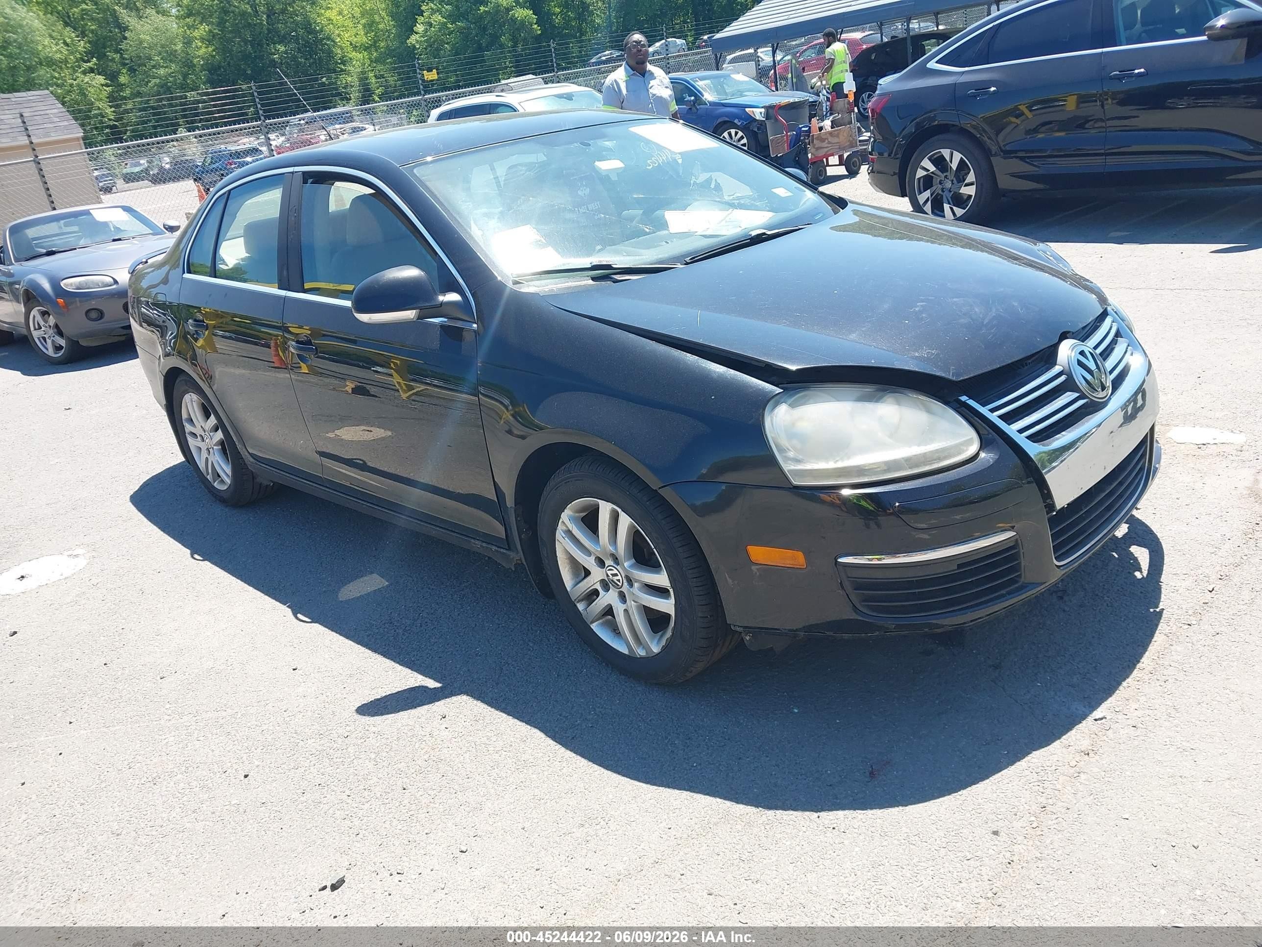 2007 Volkswagen Jetta Wolfsburg Edition Black vin: 3VWEF71K77M076798