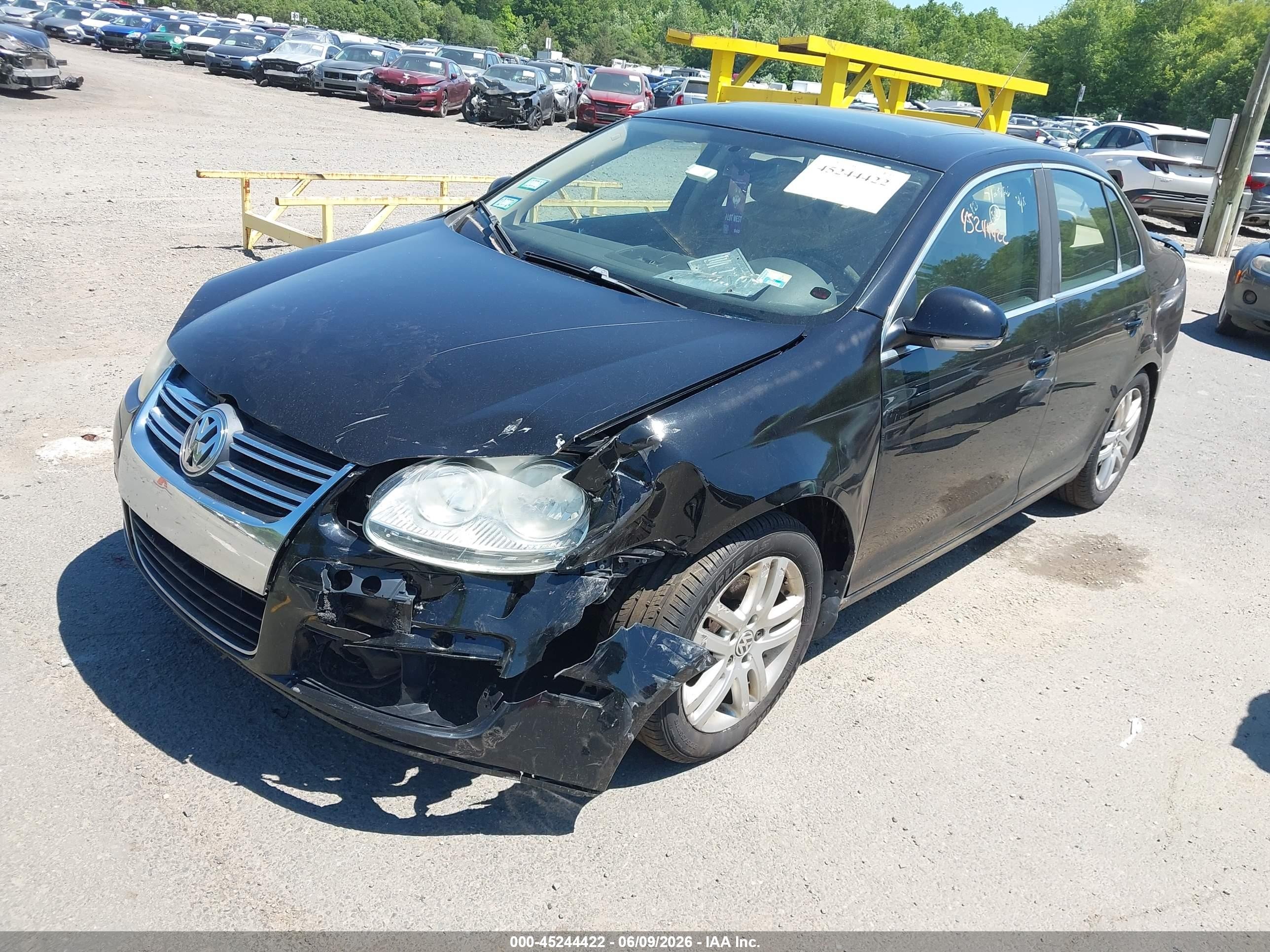 2007 Volkswagen Jetta Wolfsburg Edition Black vin: 3VWEF71K77M076798