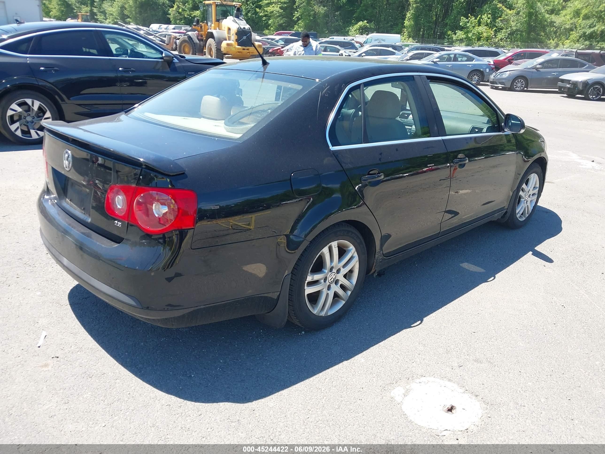 2007 Volkswagen Jetta Wolfsburg Edition Black vin: 3VWEF71K77M076798
