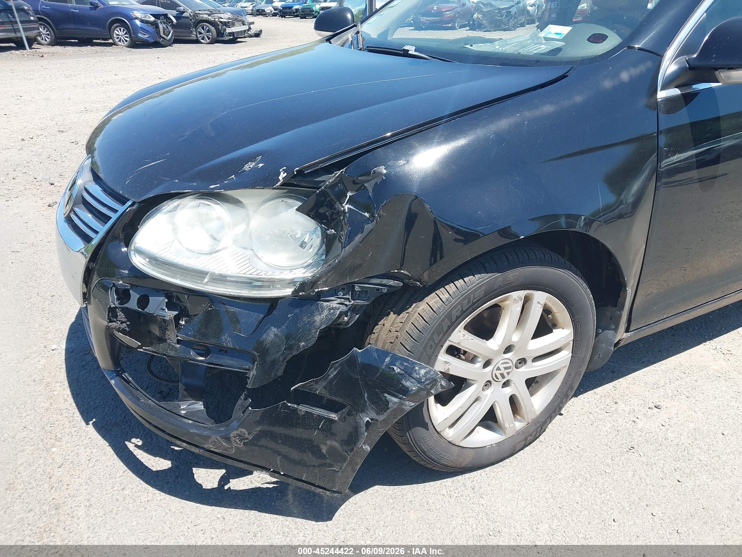 2007 Volkswagen Jetta Wolfsburg Edition Black vin: 3VWEF71K77M076798