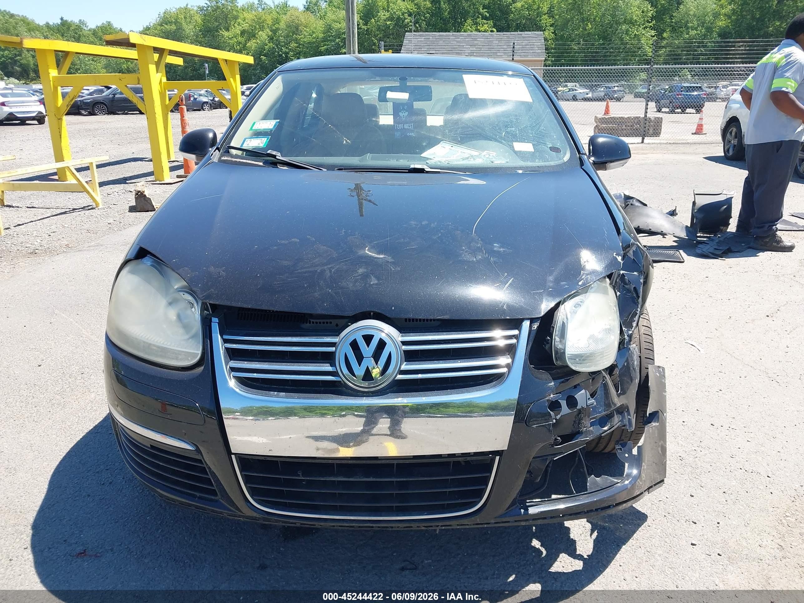 2007 Volkswagen Jetta Wolfsburg Edition Black vin: 3VWEF71K77M076798