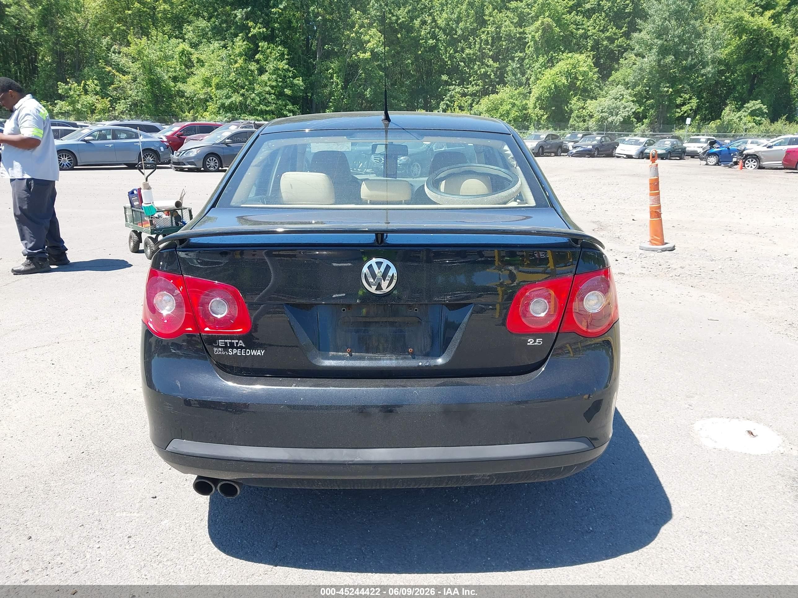 2007 Volkswagen Jetta Wolfsburg Edition Black vin: 3VWEF71K77M076798