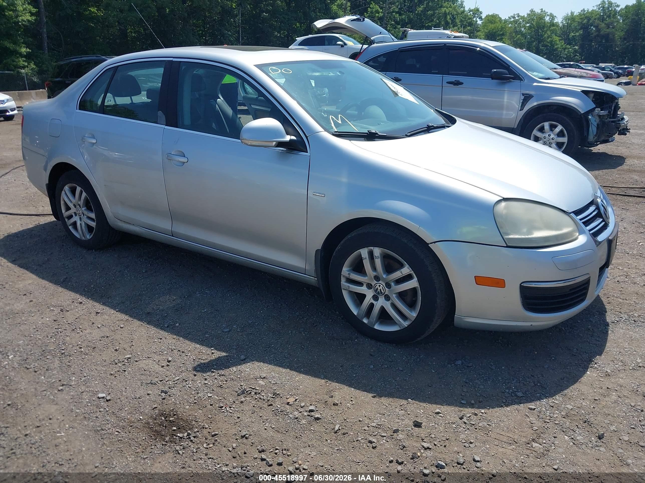 2007 Volkswagen Jetta Wolfsburg Edition Серебряный vin: 3VWEF71K77M084450