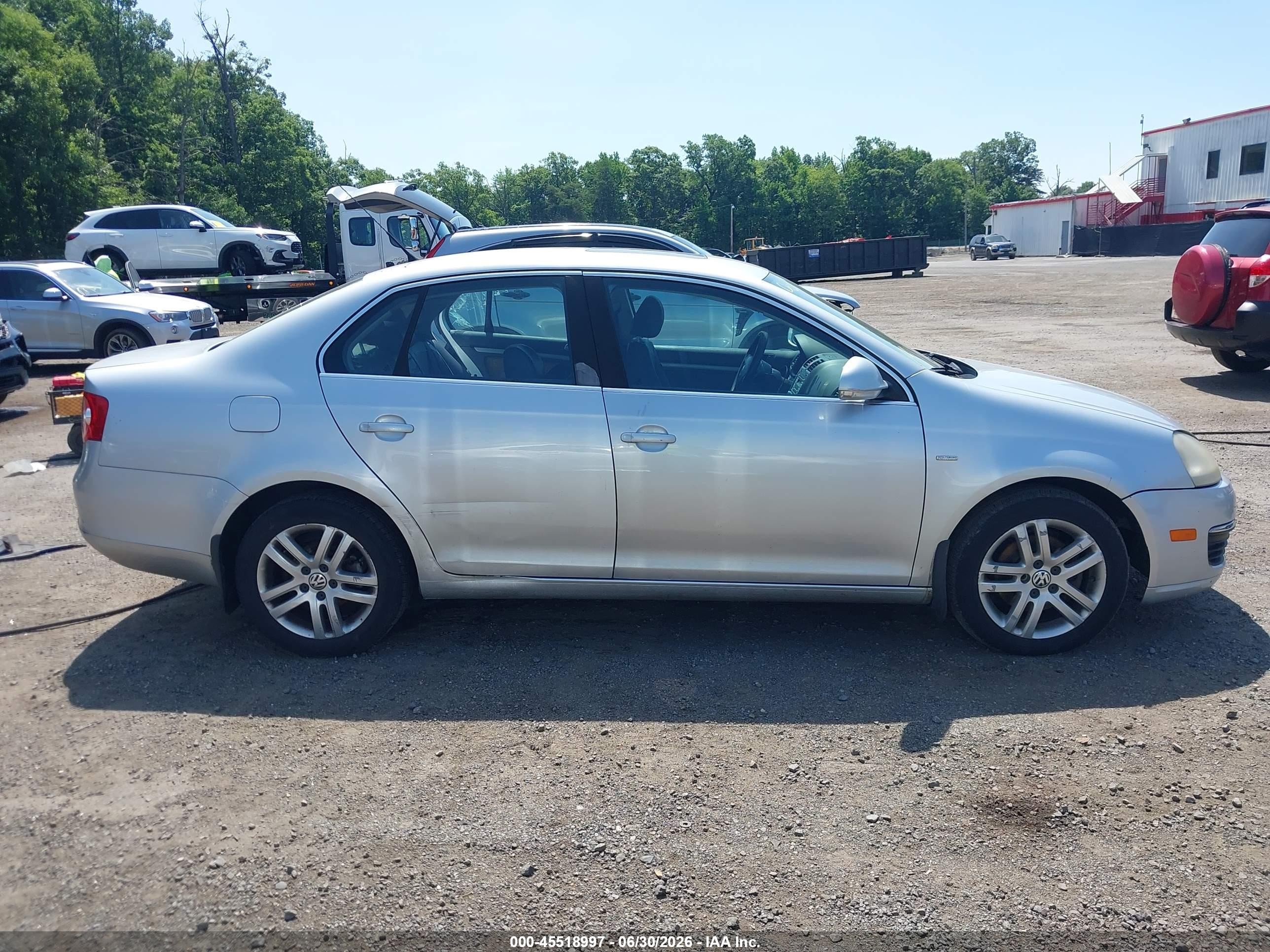 2007 Volkswagen Jetta Wolfsburg Edition Серебряный vin: 3VWEF71K77M084450