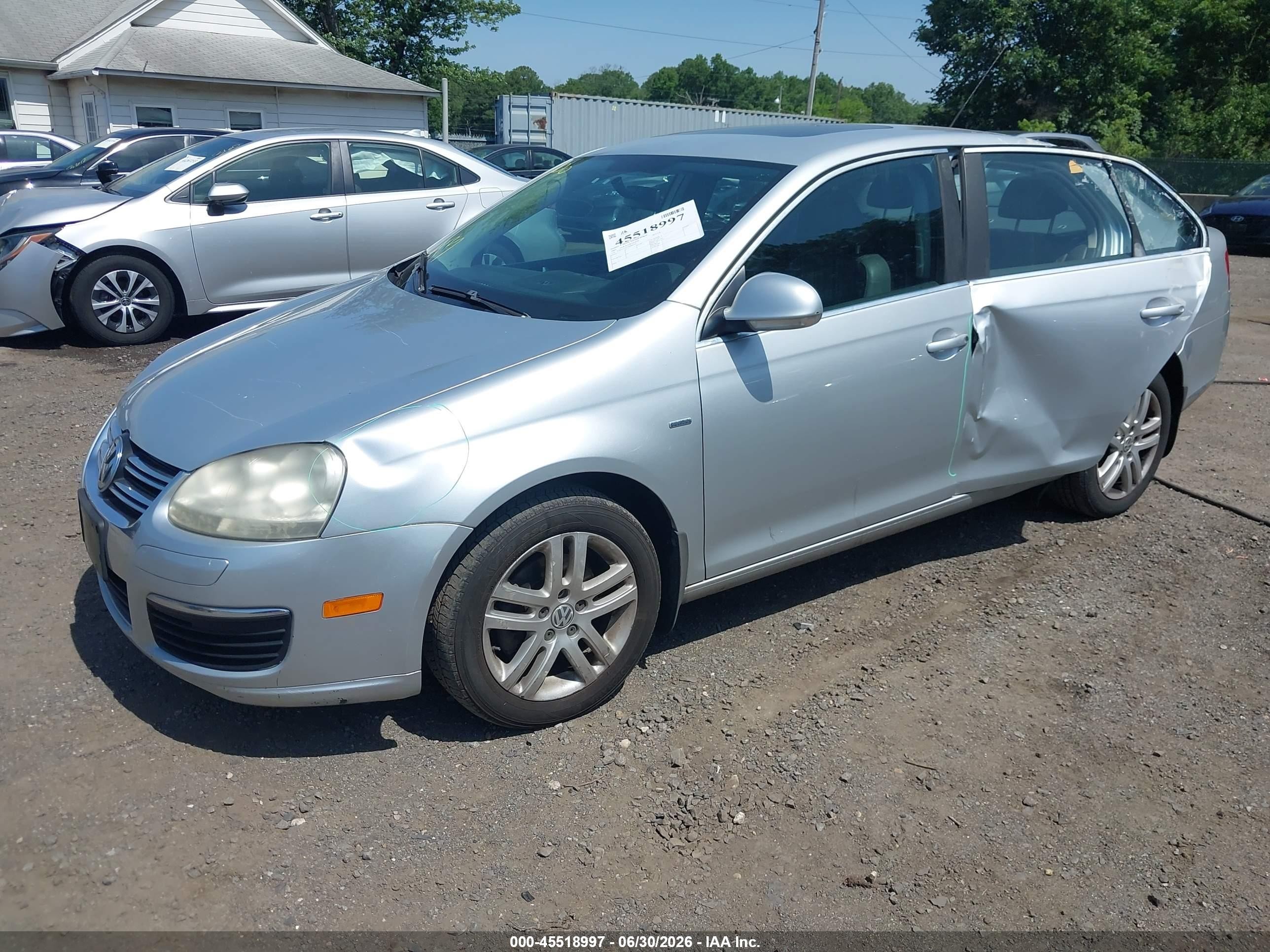 2007 Volkswagen Jetta Wolfsburg Edition Серебряный vin: 3VWEF71K77M084450
