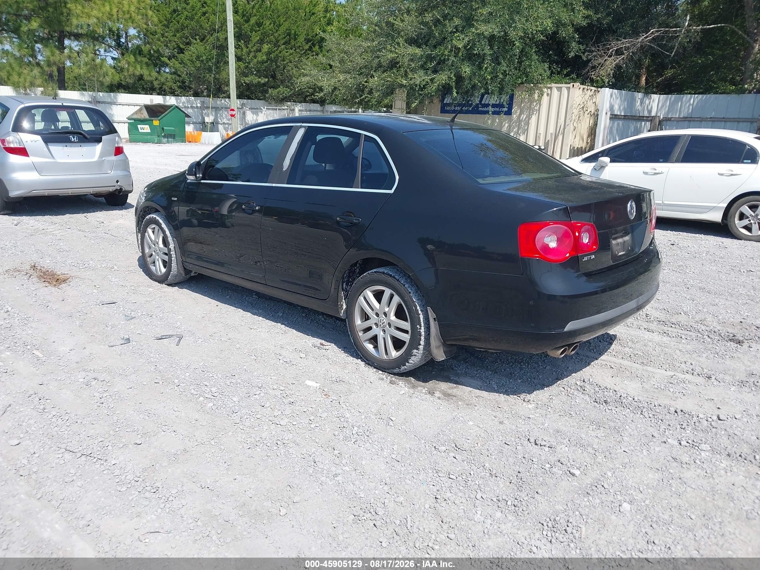 2007 Volkswagen Jetta Wolfsburg Edition Black vin: 3VWEF71K77M189148