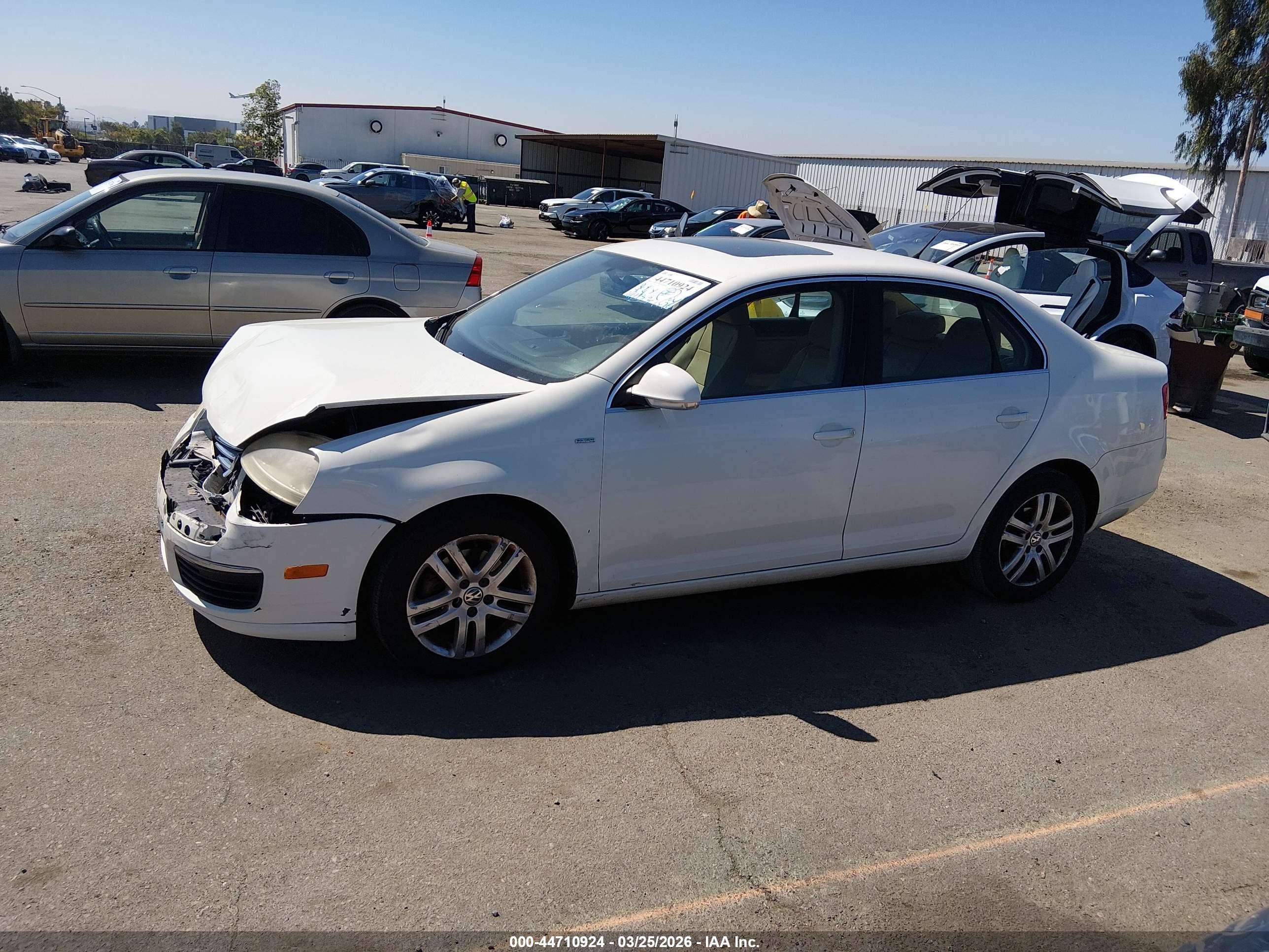 2007 Volkswagen Jetta Wolfsburg Edition White vin: 3VWEF71K87M064272