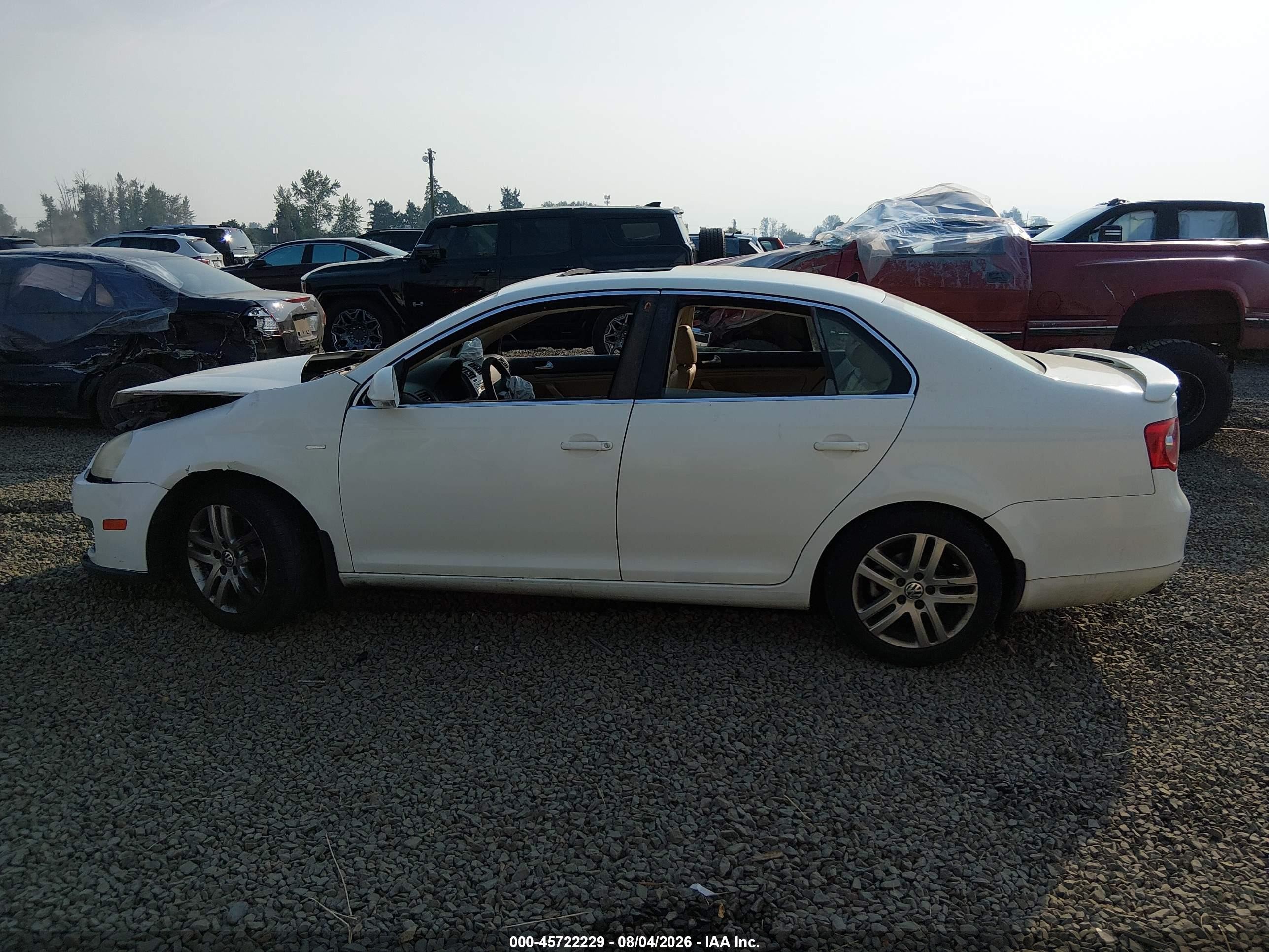 2007 Volkswagen Jetta Wolfsburg Edition White vin: 3VWEF71K87M165103
