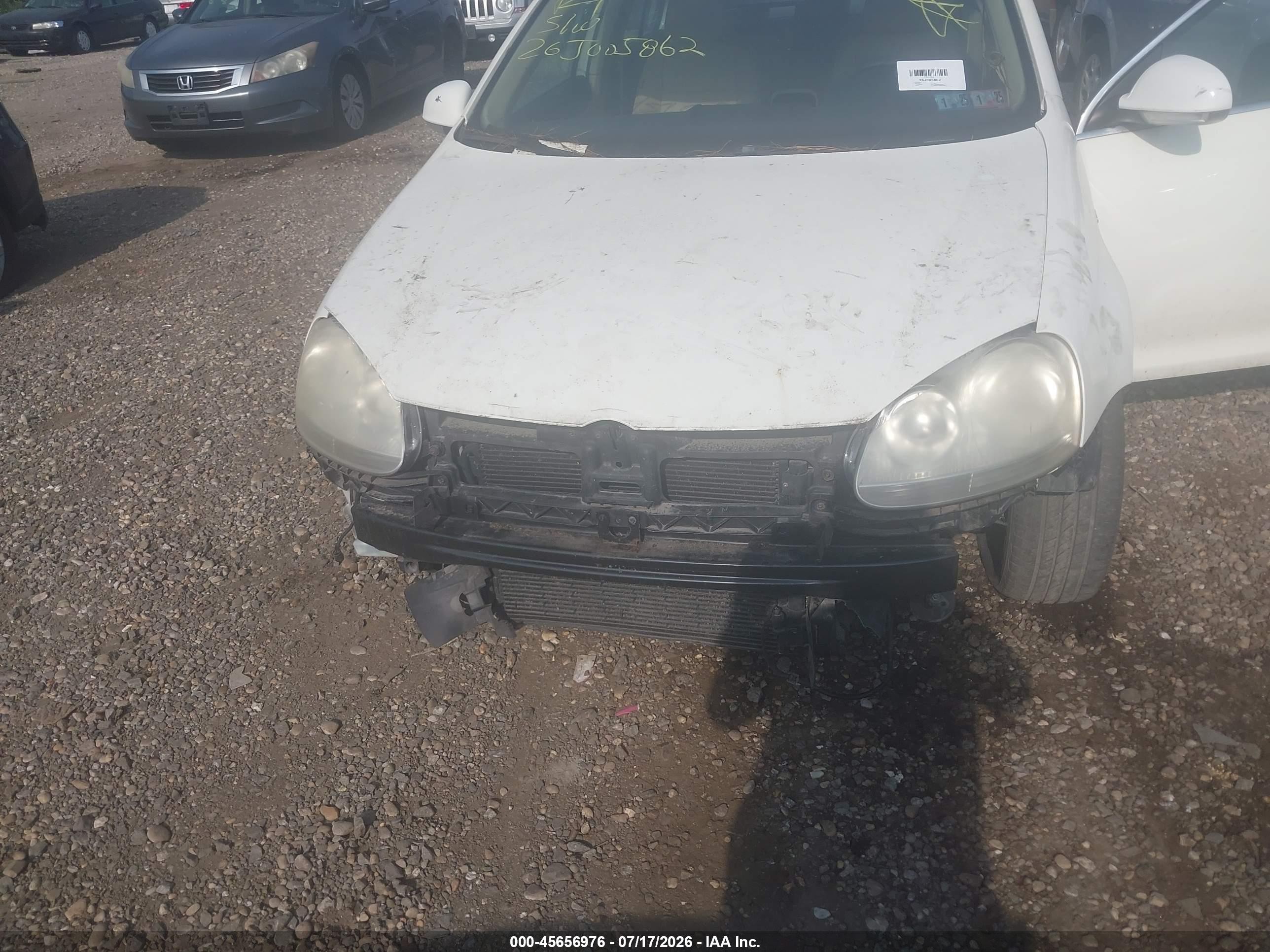 2007 Volkswagen Jetta Wolfsburg Edition White vin: 3VWEF71K97M140498