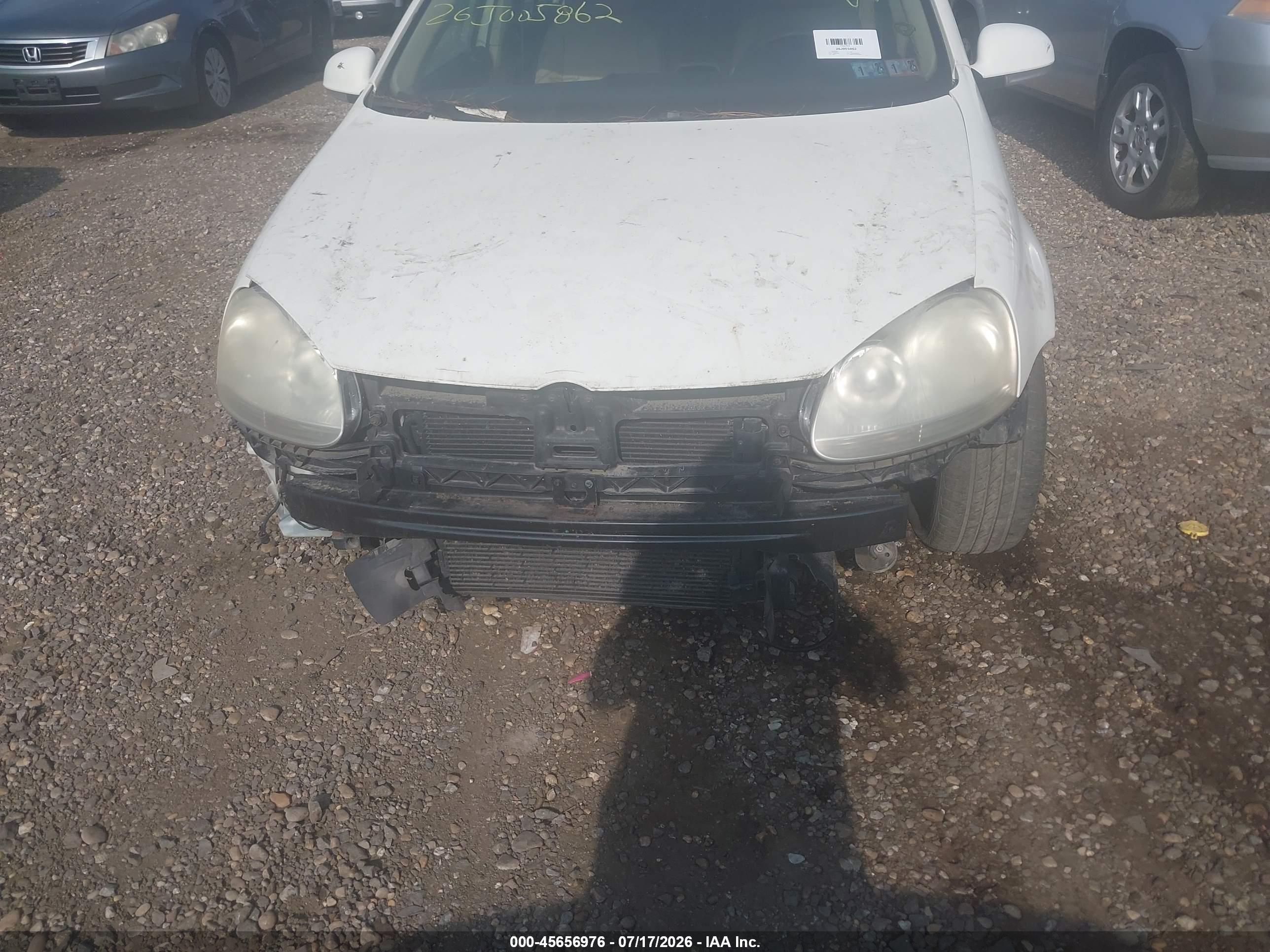 2007 Volkswagen Jetta Wolfsburg Edition White vin: 3VWEF71K97M140498