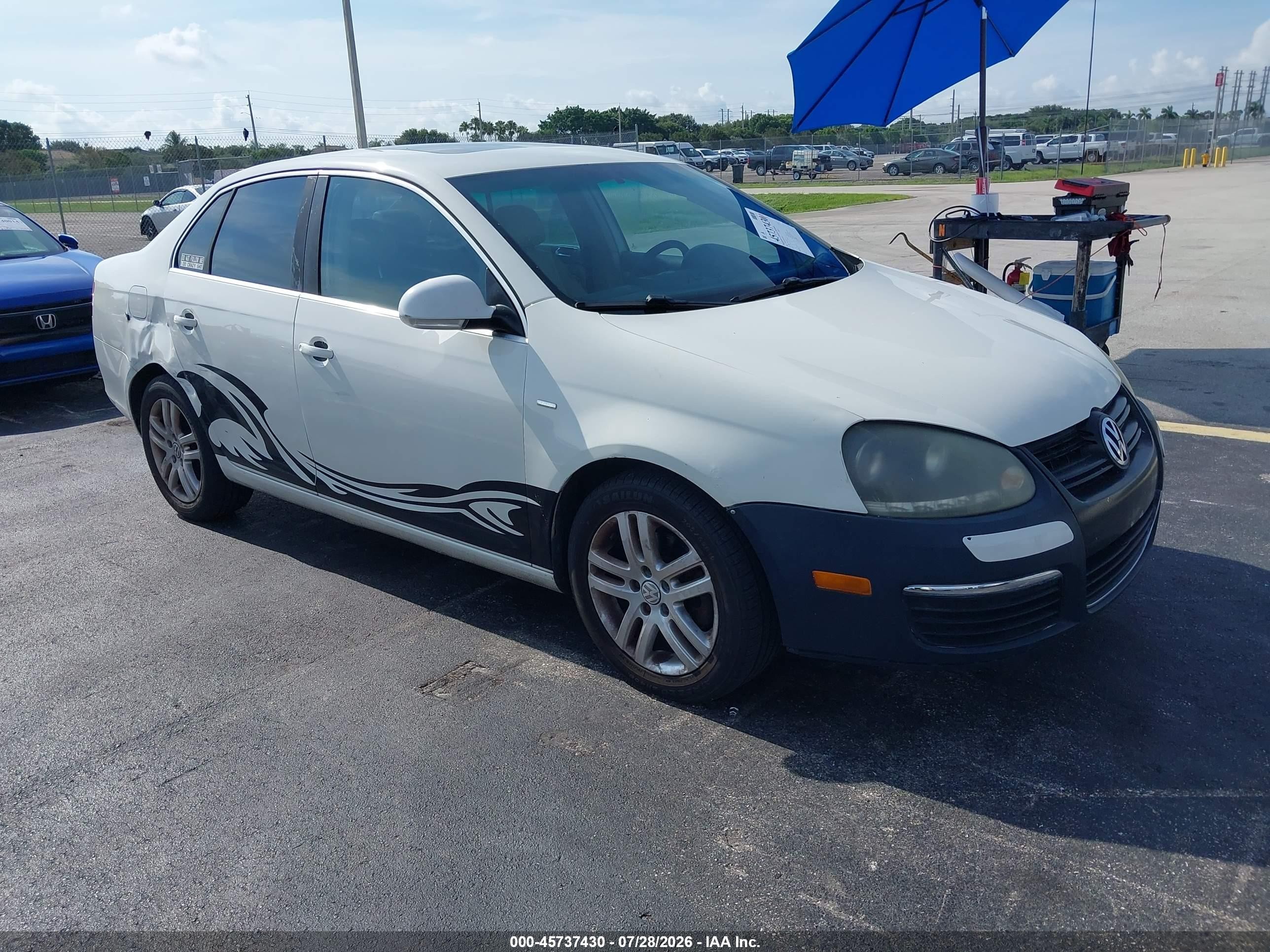 2007 Volkswagen Jetta Wolfsburg Edition White vin: 3VWEF71KX7M149114