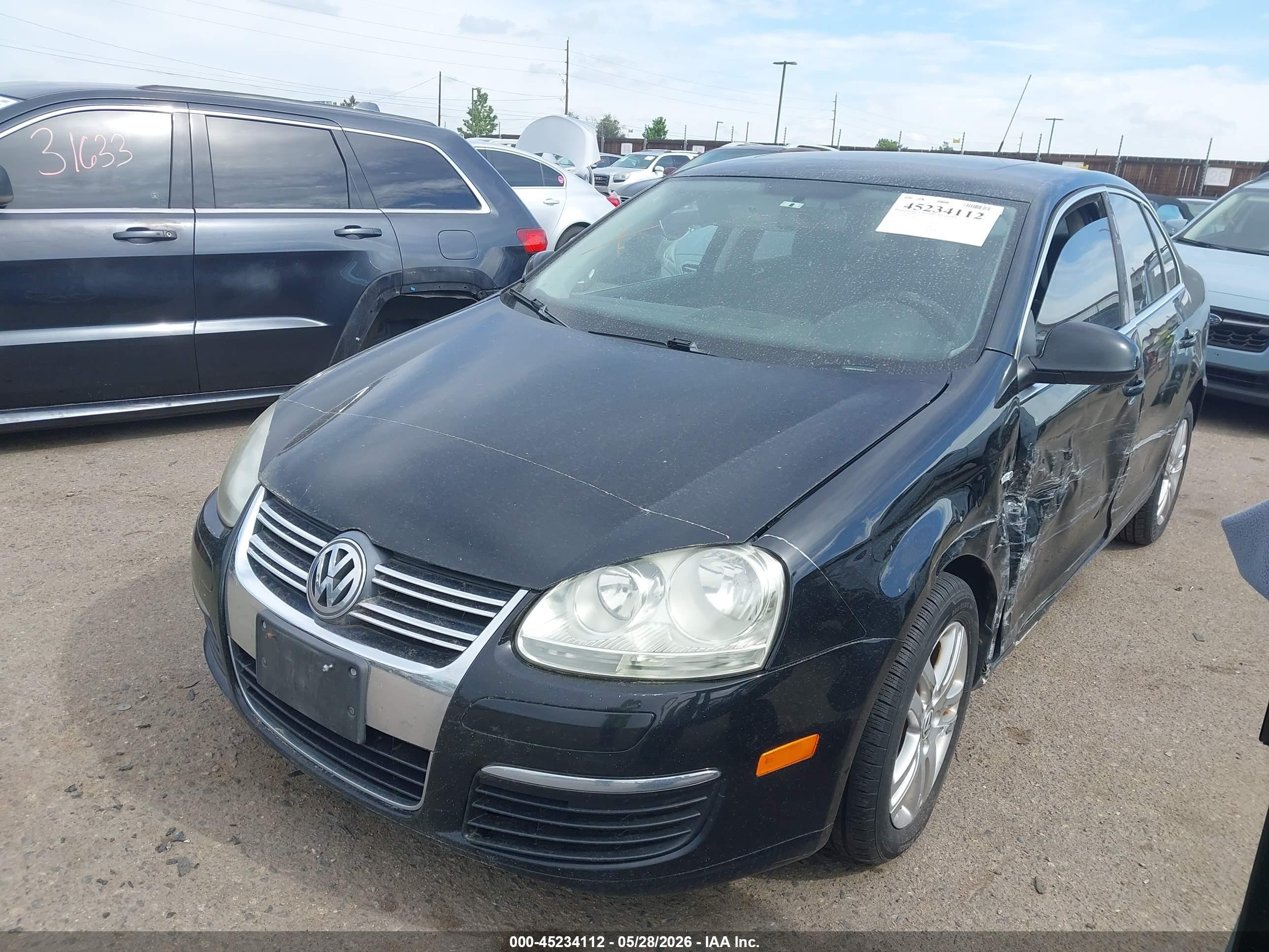 2007 Volkswagen Jetta Wolfsburg Edition Черный vin: 3VWEF81K37M184521
