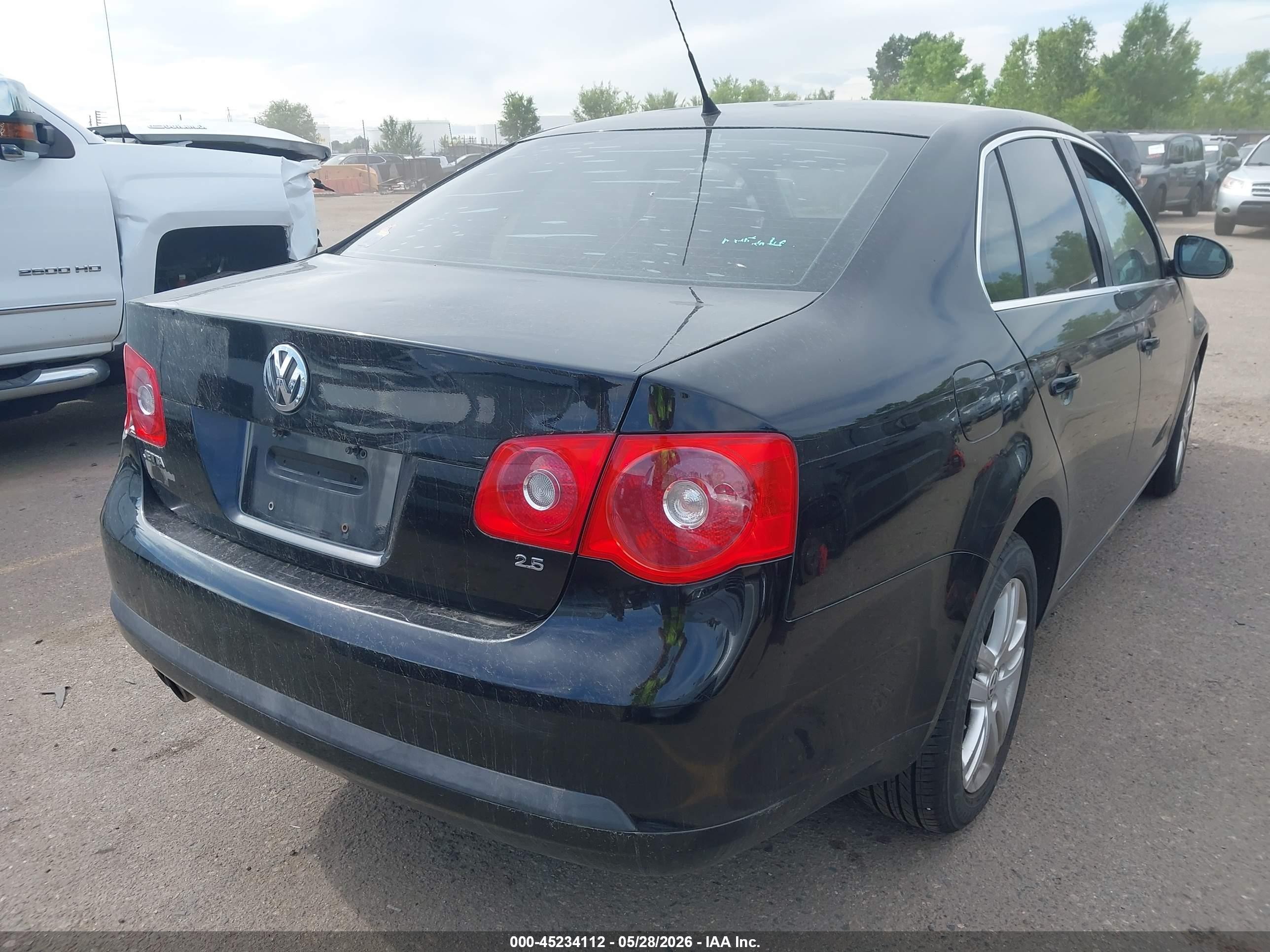 2007 Volkswagen Jetta Wolfsburg Edition Черный vin: 3VWEF81K37M184521