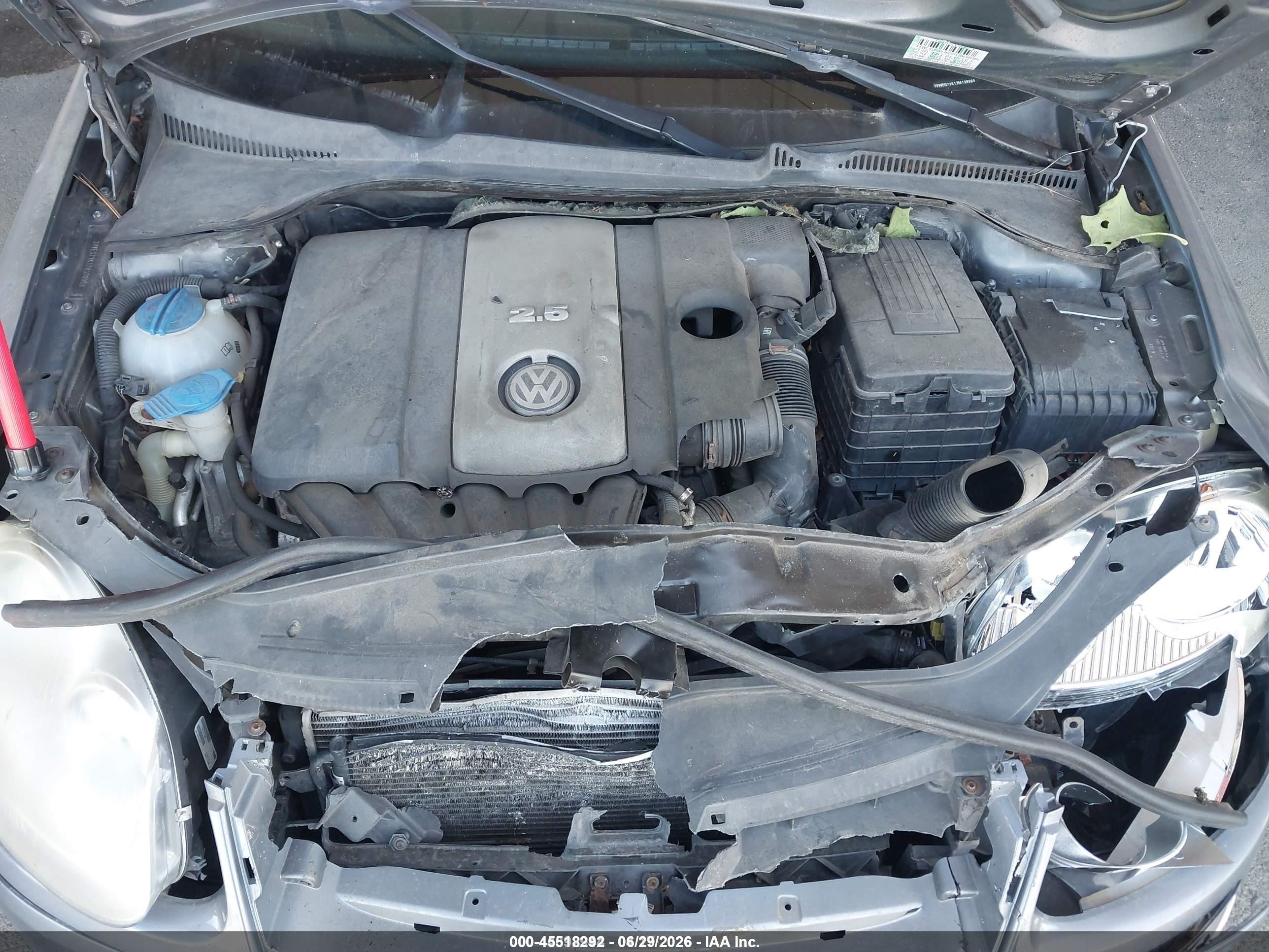 2007 Volkswagen Jetta Wolfsburg Edition Gray vin: 3VWEG71K17M136989