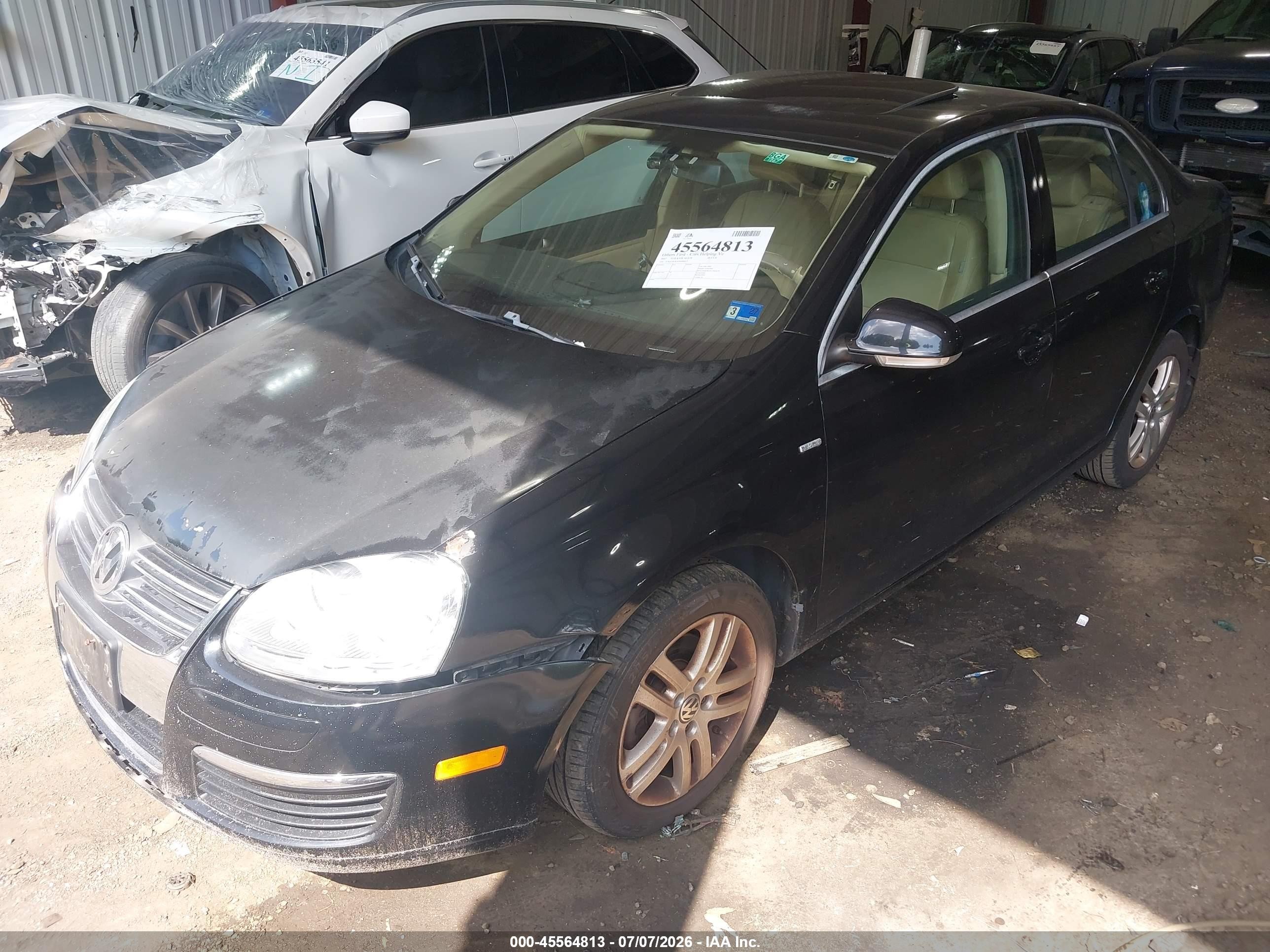 2007 Volkswagen Jetta Wolfsburg Edition Black vin: 3VWEG81K97M088812