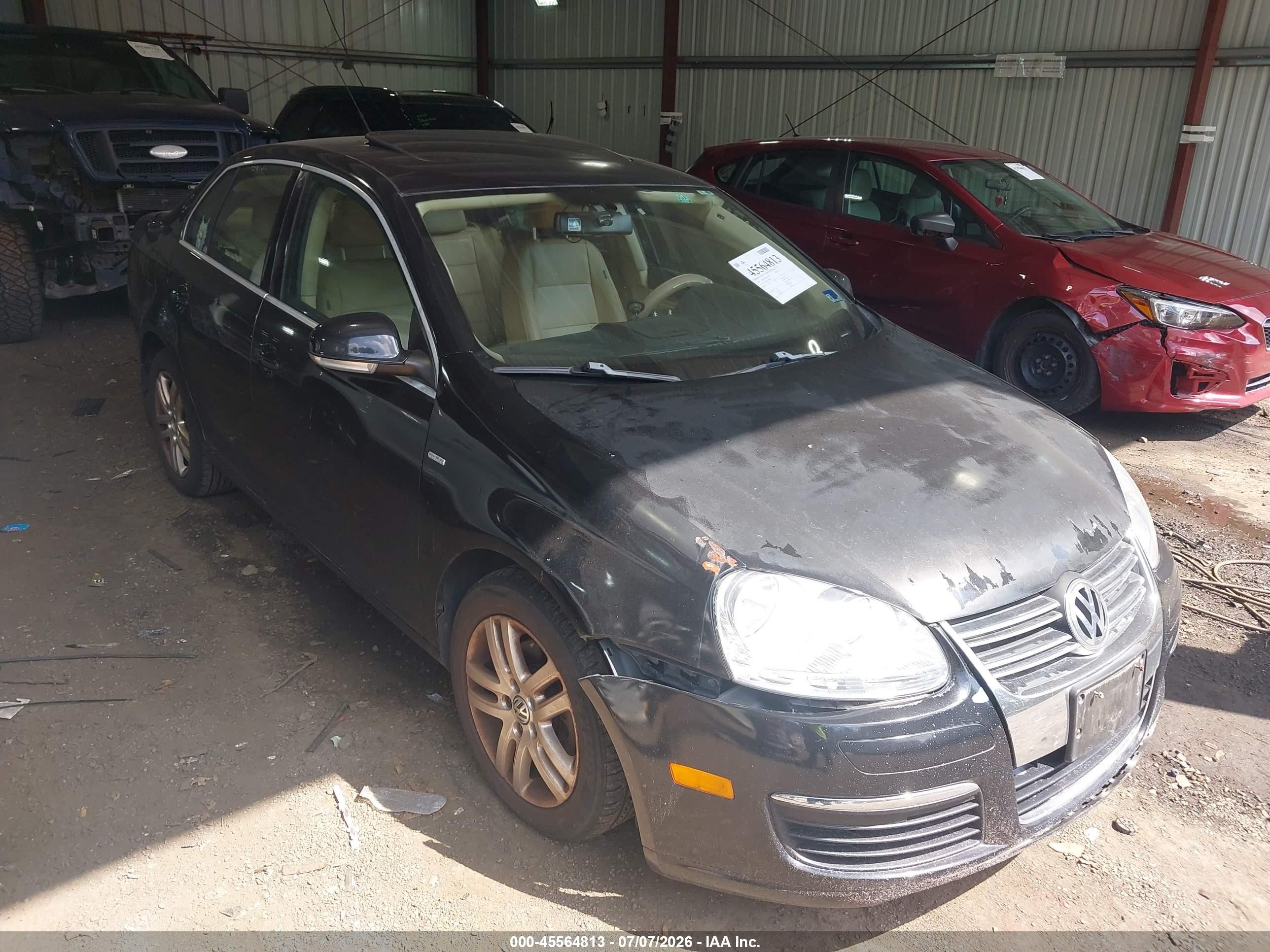 2007 Volkswagen Jetta Wolfsburg Edition Черный vin: 3VWEG81K97M088812