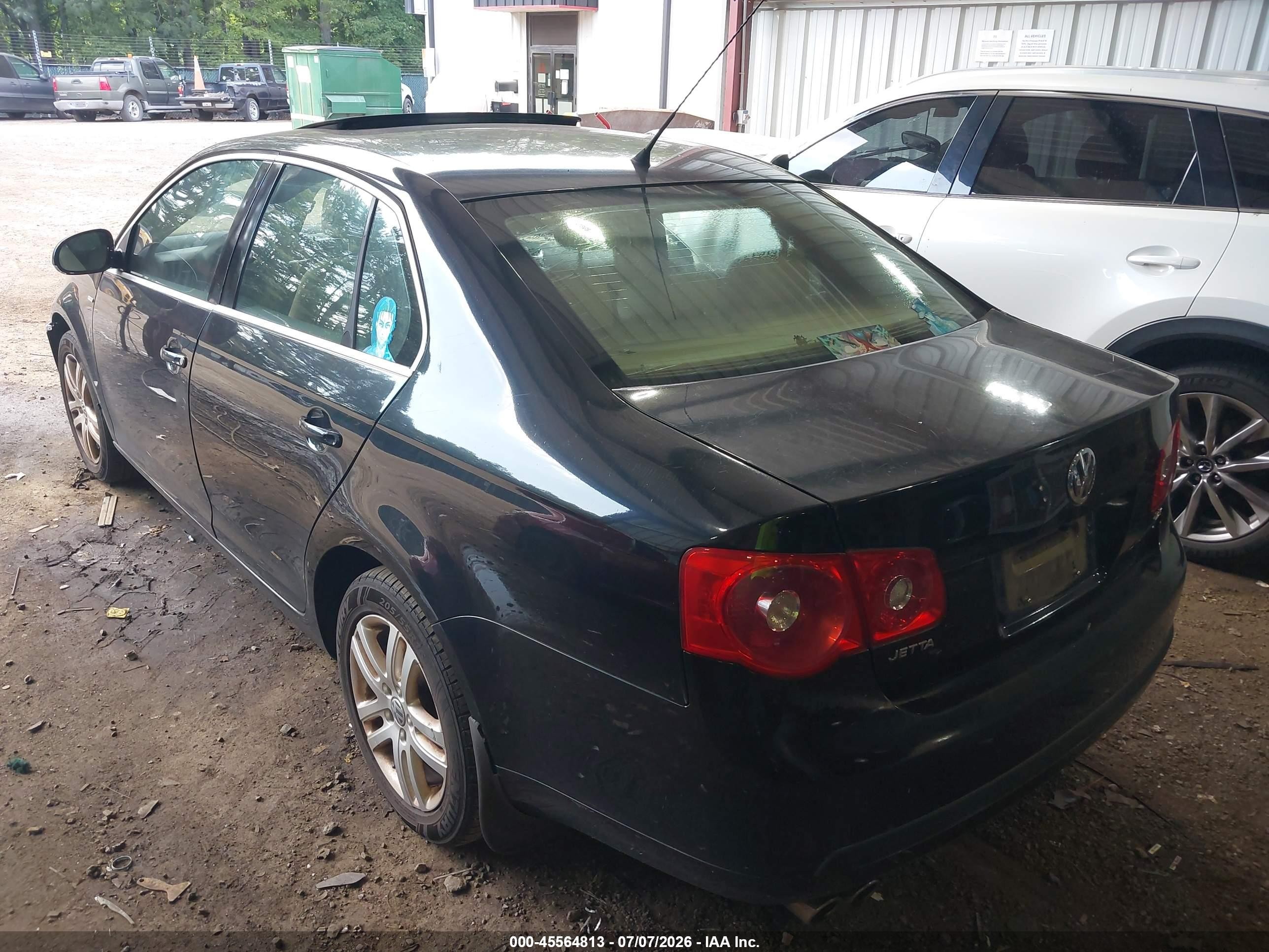 2007 Volkswagen Jetta Wolfsburg Edition Black vin: 3VWEG81K97M088812