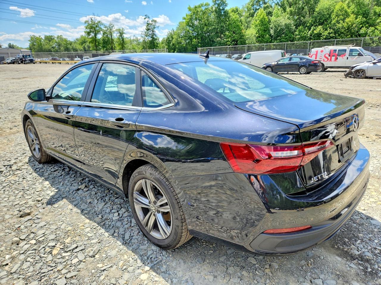 2023 Volkswagen Jetta Se Черный vin: 3VWEM7BU2PM013291