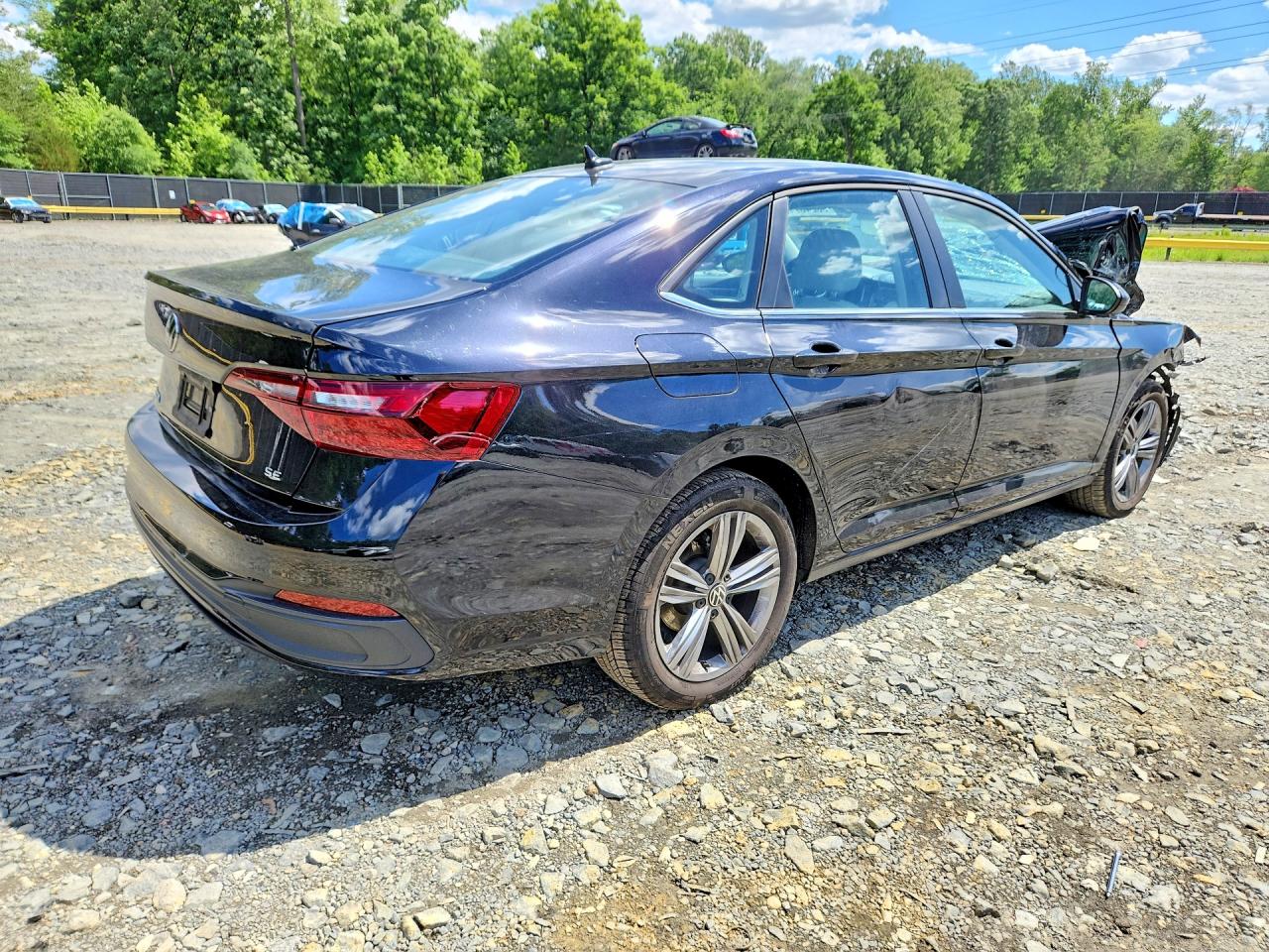 2023 Volkswagen Jetta Se Черный vin: 3VWEM7BU2PM013291