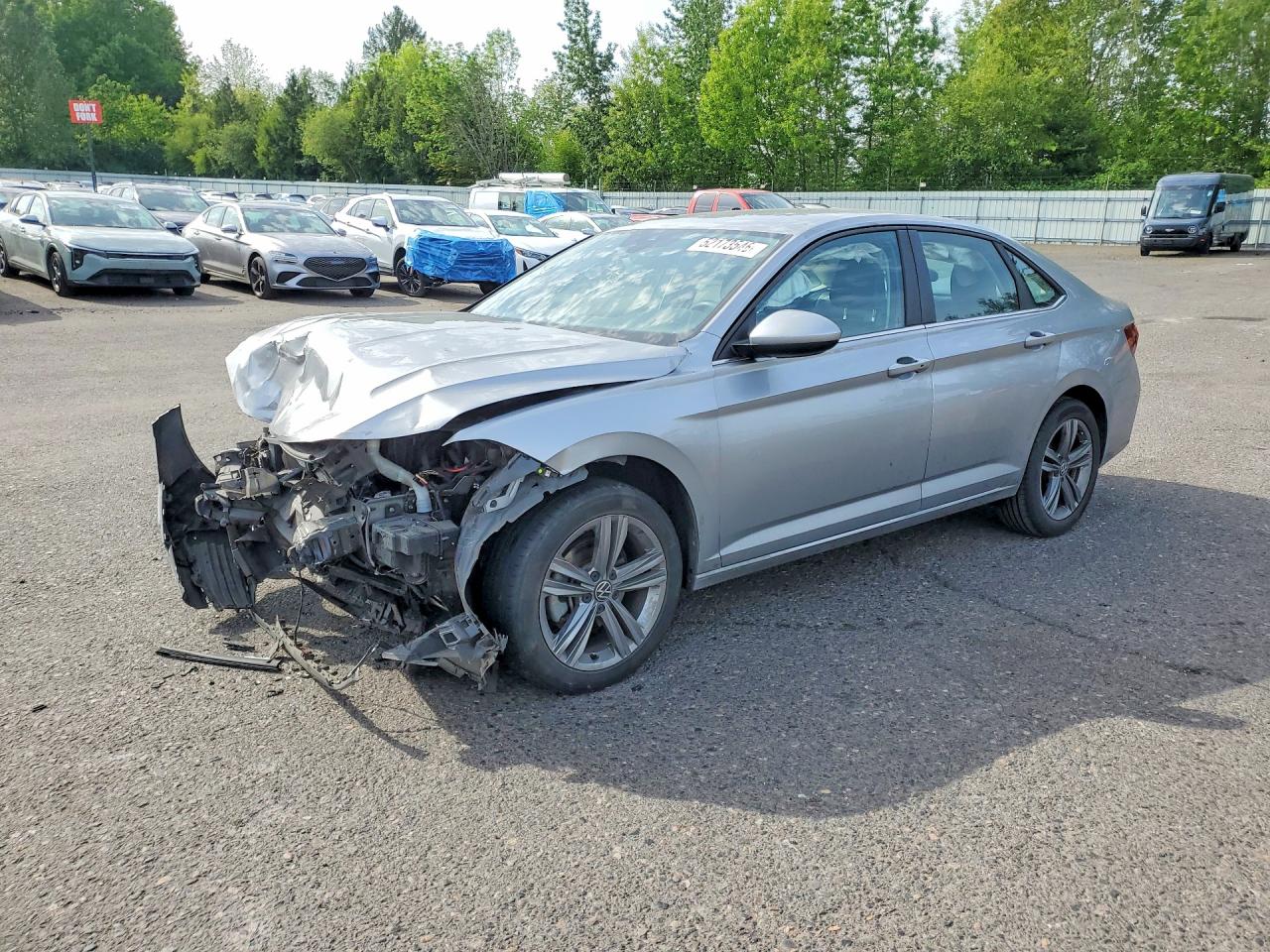 2022 Volkswagen Jetta Se Silver vin: 3VWEM7BU8NM005256