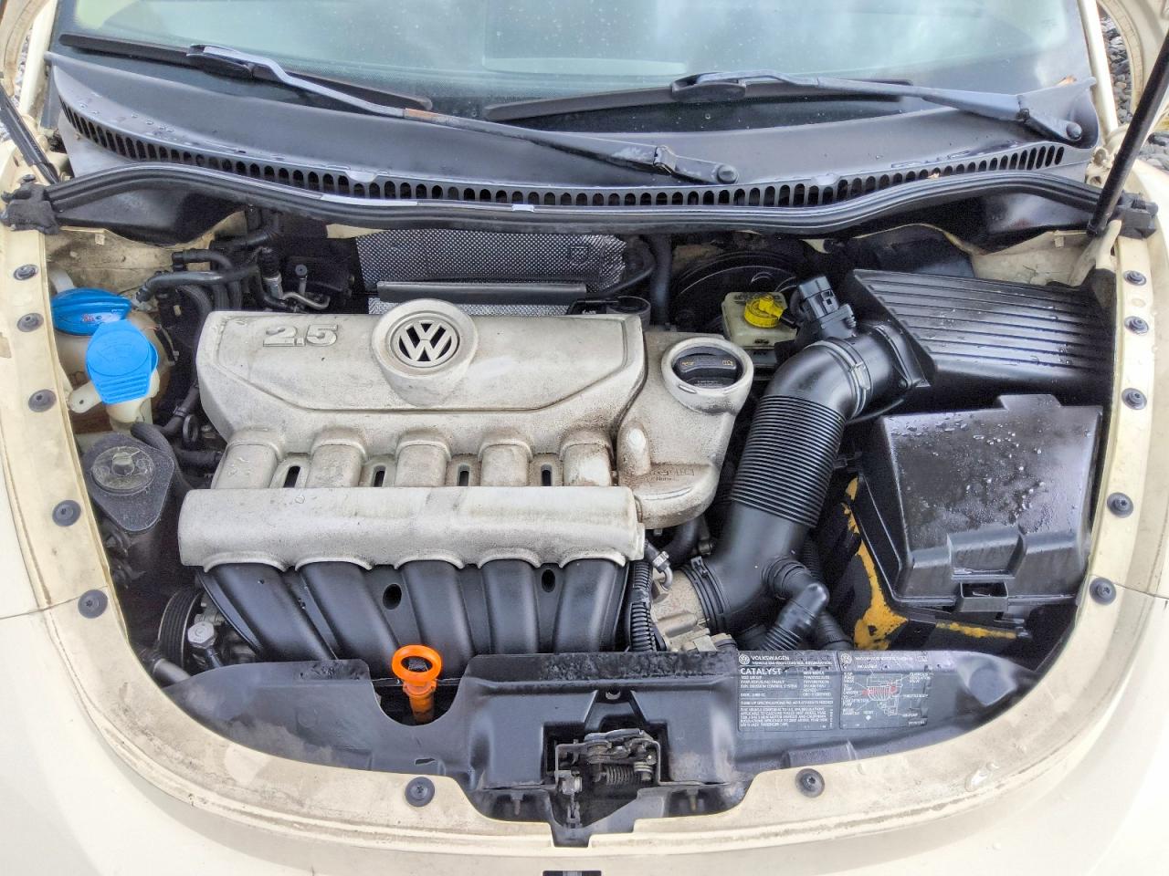 2007 Volkswagen New Beetle 2.5l Cream vin: 3VWEW31C97M518532