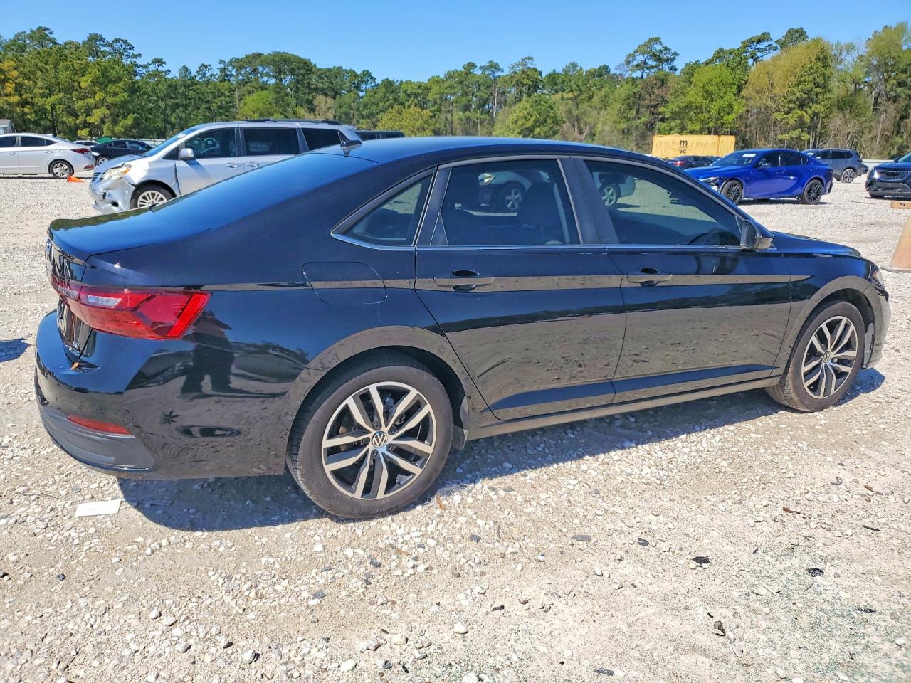 2025 Volkswagen Jetta Se Черный vin: 3VWEX7BU0SM052591