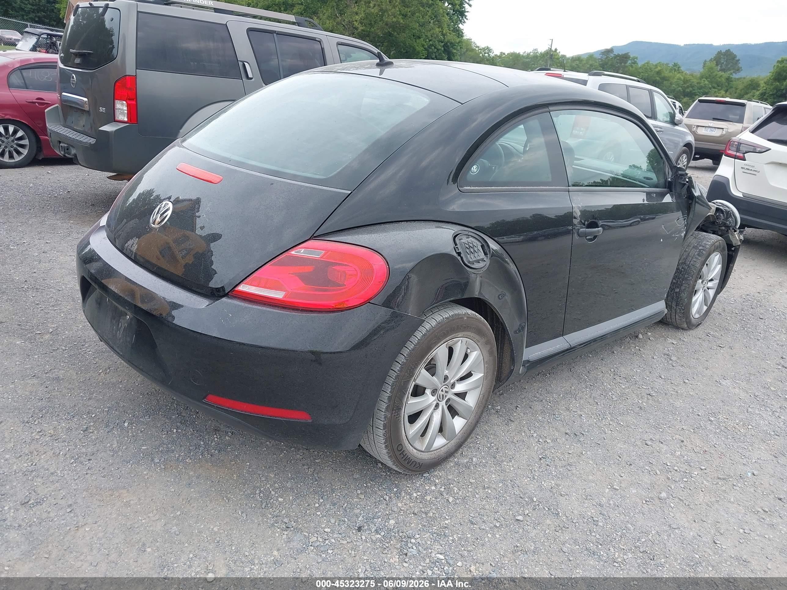 2015 Volkswagen Beetle 1.8t Fleet Edition Black vin: 3VWF17AT1FM602868