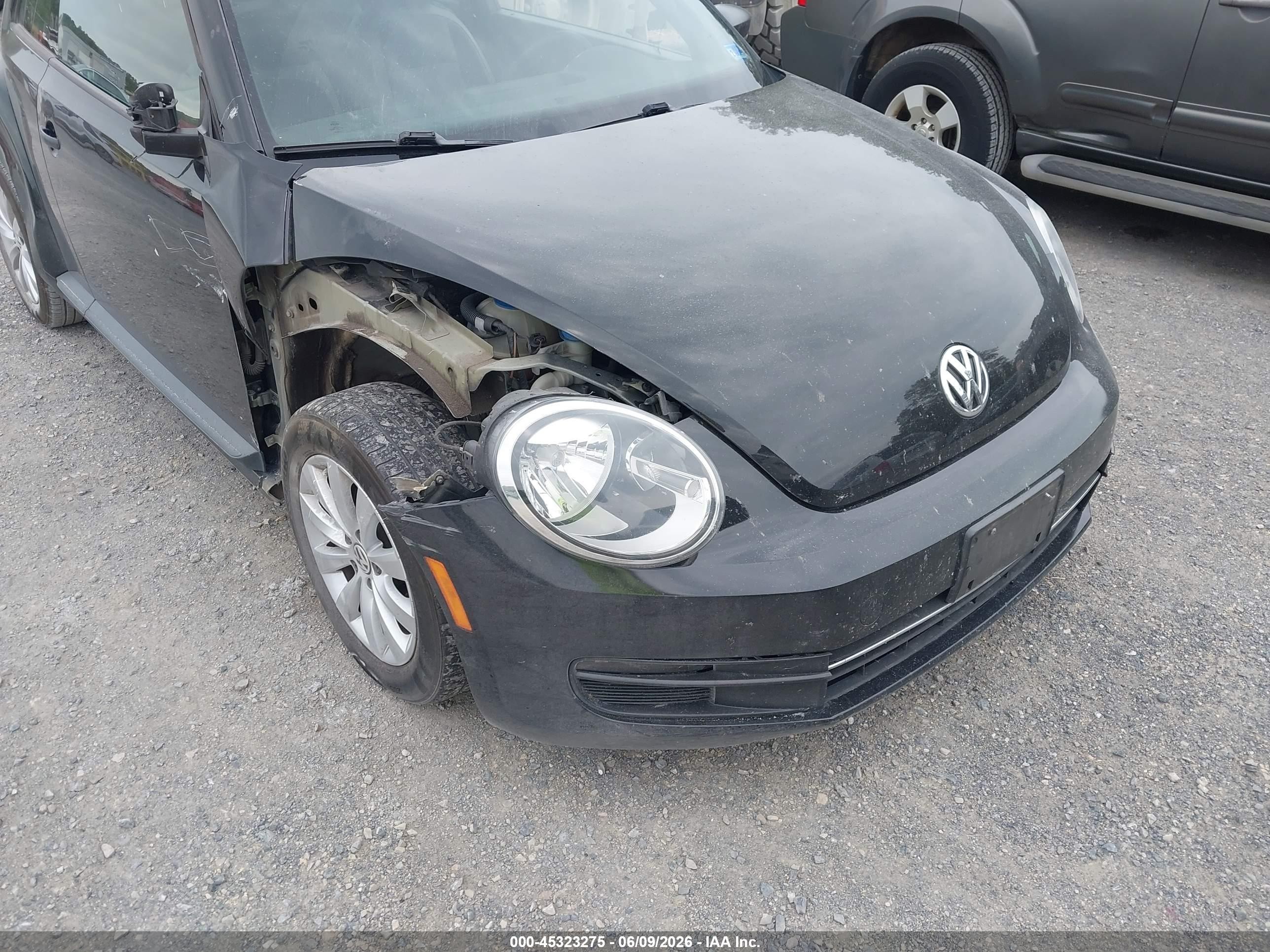 2015 Volkswagen Beetle 1.8t Fleet Edition Black vin: 3VWF17AT1FM602868