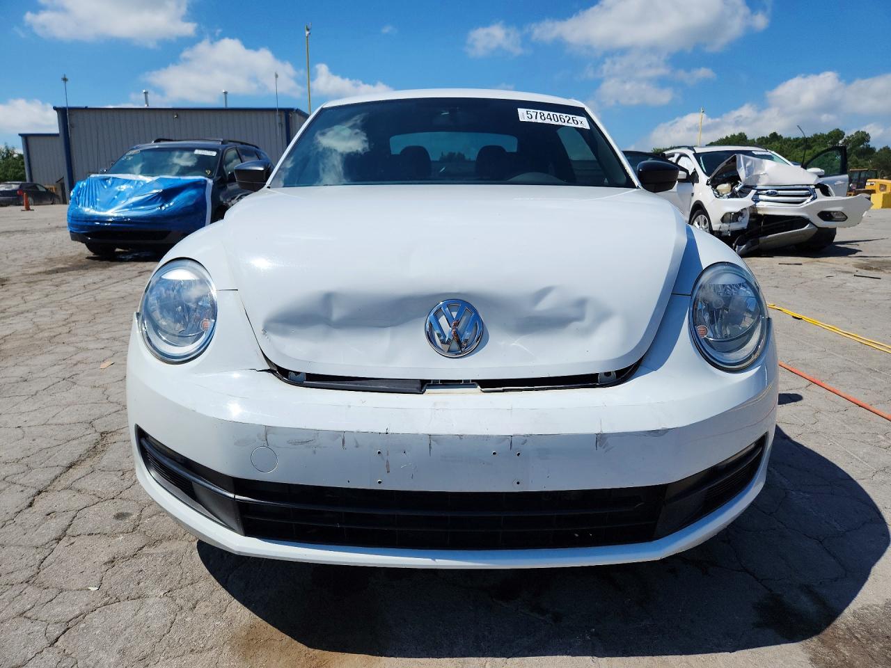 2015 Volkswagen Beetle 1.8t White vin: 3VWF17AT1FM651567