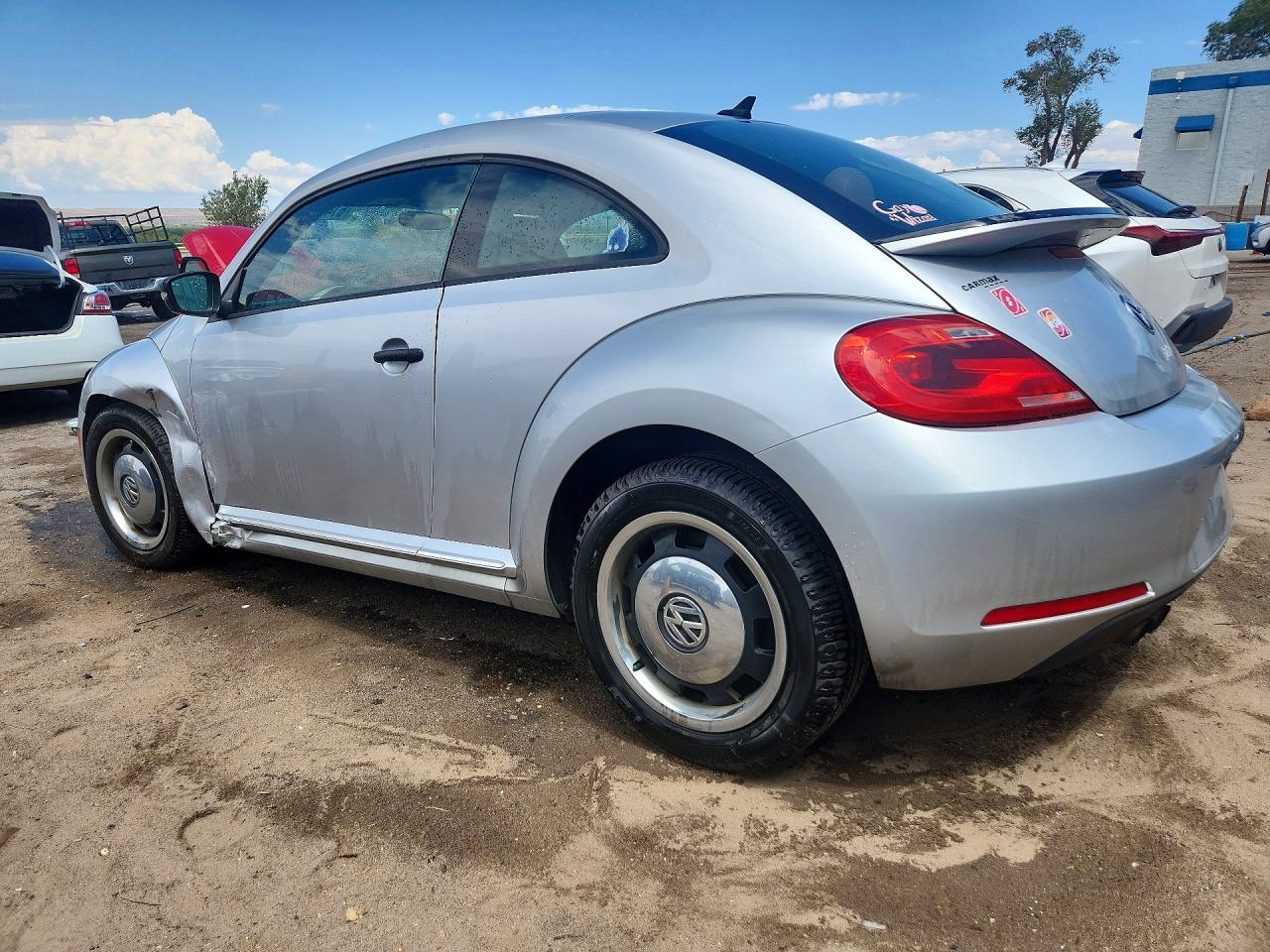 2015 Volkswagen Beetle 1.8t Silver vin: 3VWF17AT2FM603611