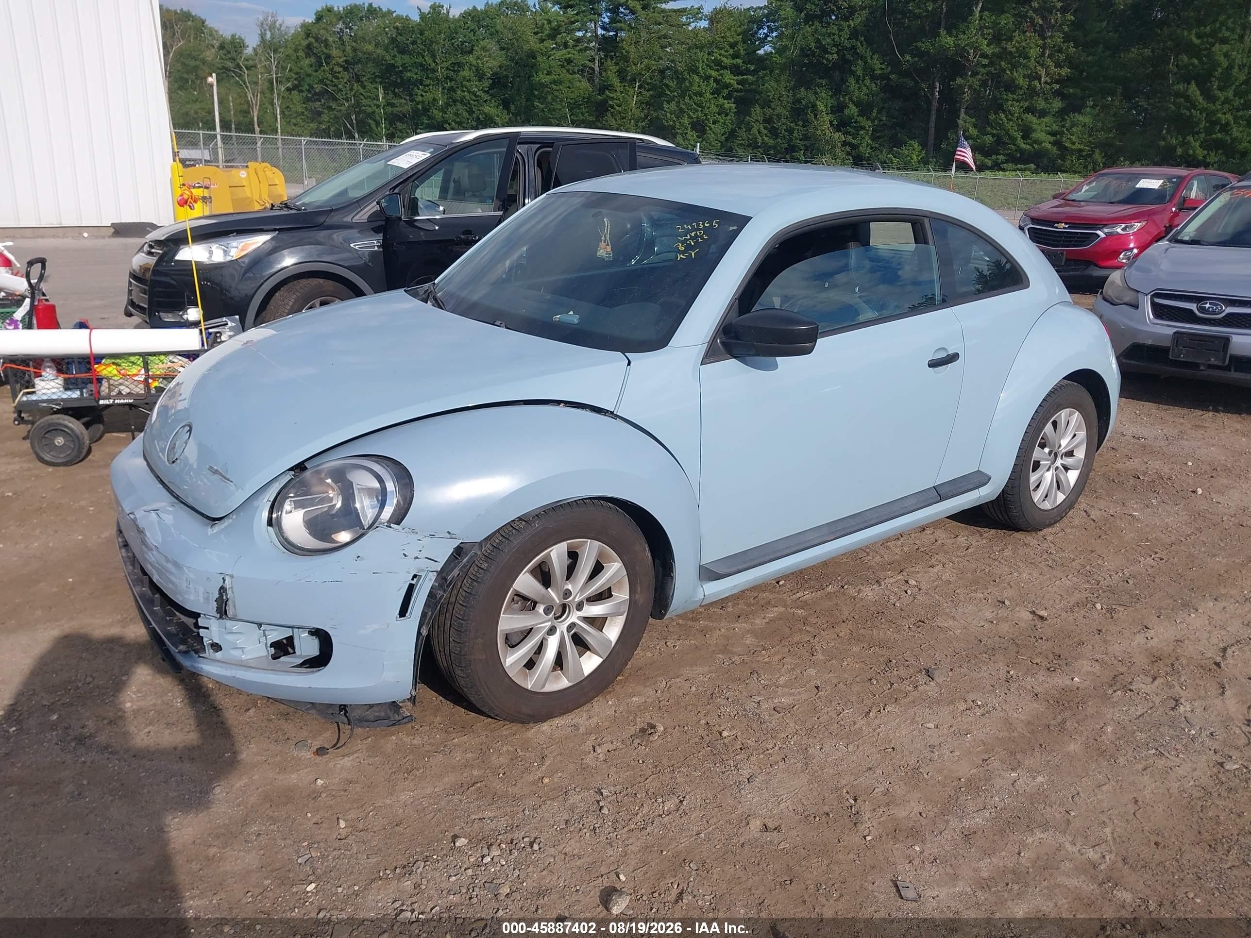2015 Volkswagen Beetle 1.8t Fleet Edition Синий vin: 3VWF17AT2FM638889