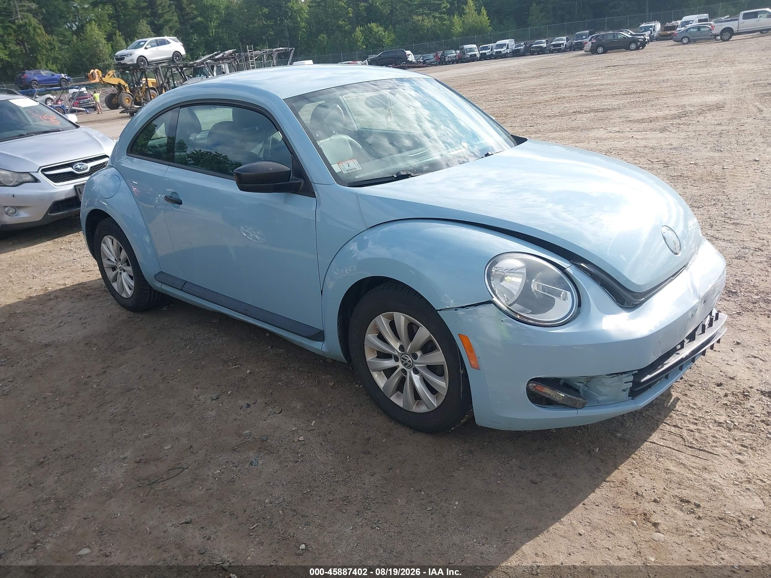 2015 Volkswagen Beetle 1.8t Fleet Edition Синий vin: 3VWF17AT2FM638889