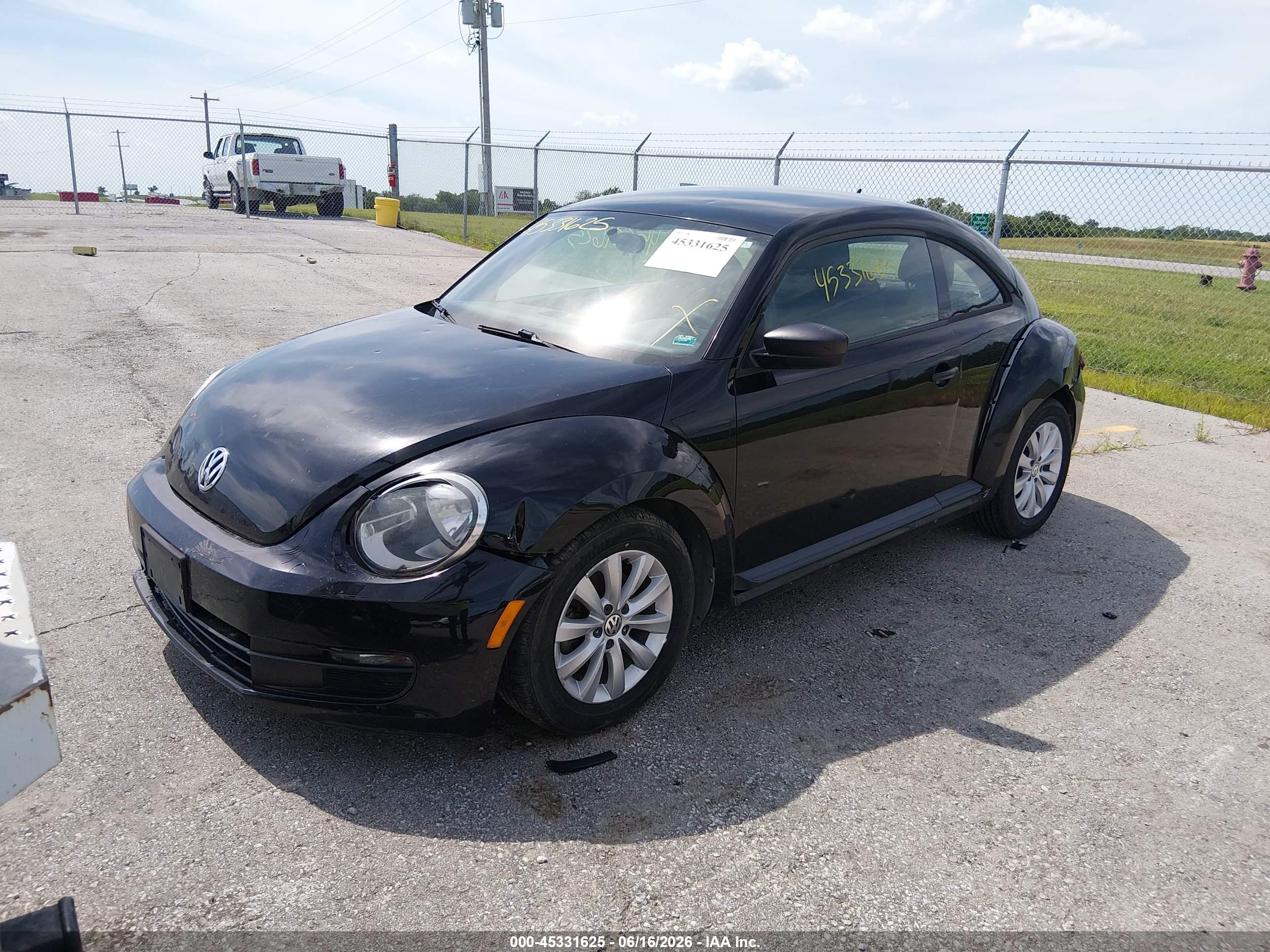 2014 Volkswagen Beetle 1.8t Entry Black vin: 3VWF17AT3EM640097