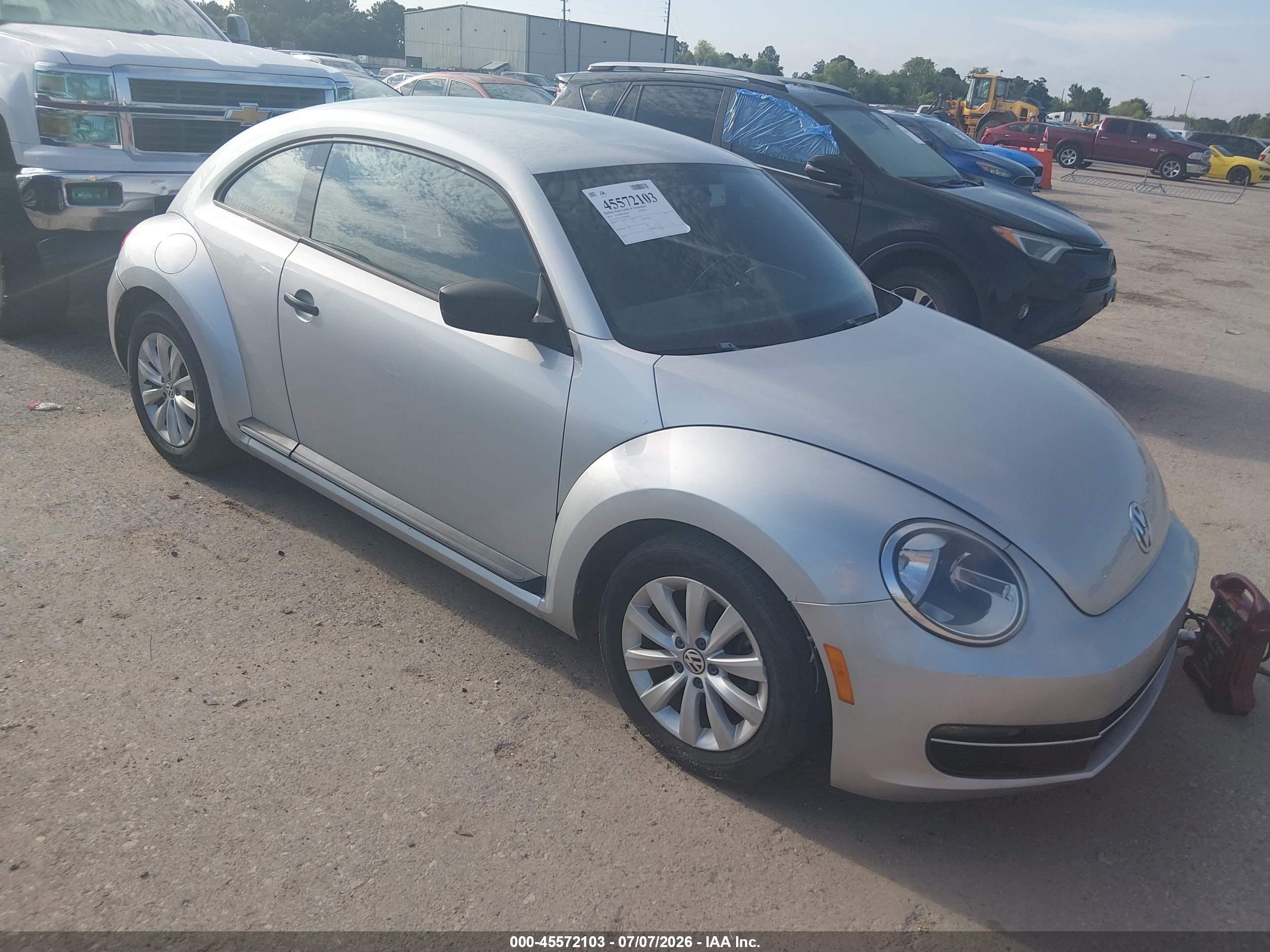 2014 Volkswagen Beetle 1.8t Entry Gray vin: 3VWF17AT3EM645882