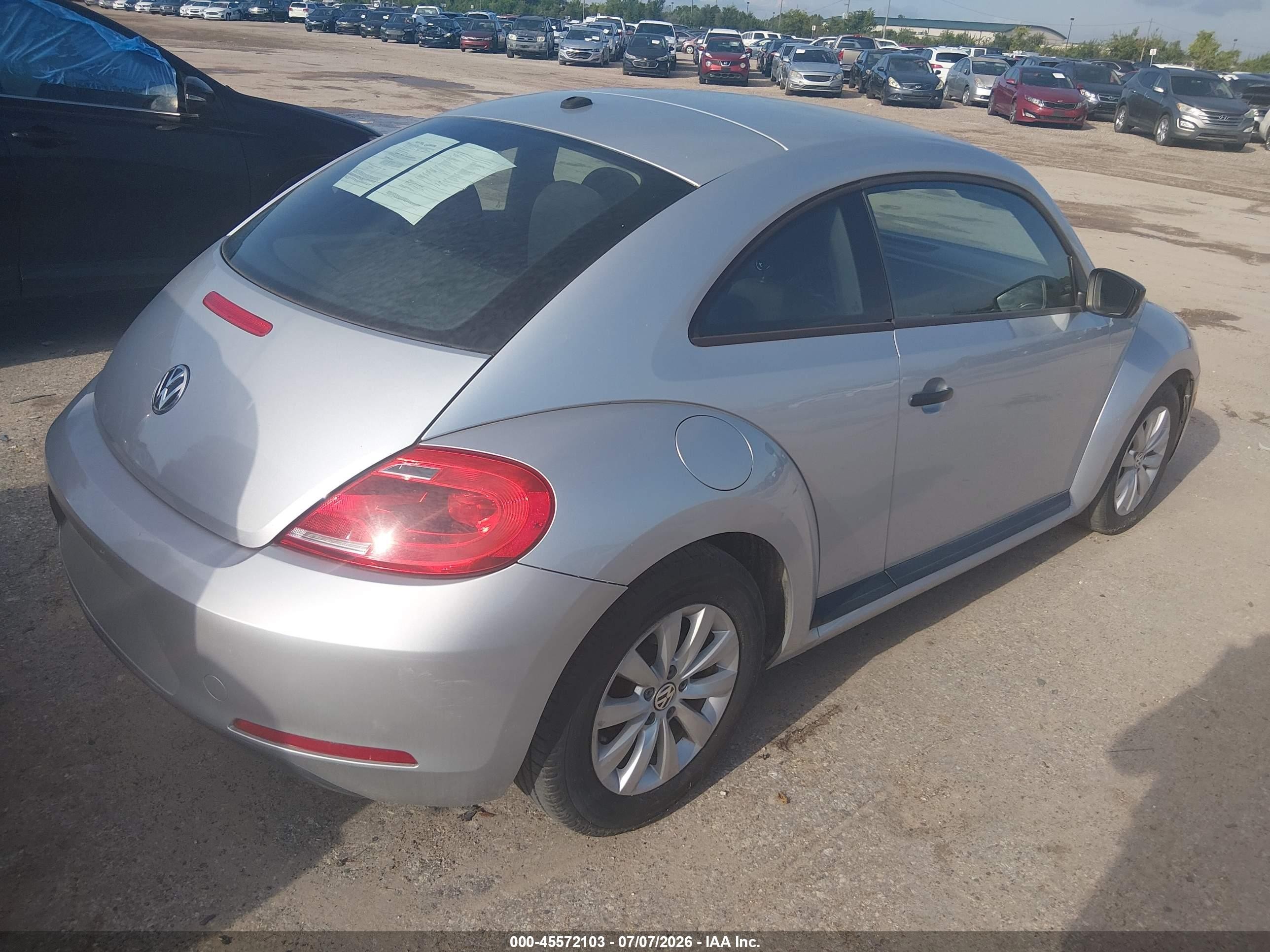 2014 Volkswagen Beetle 1.8t Entry Gray vin: 3VWF17AT3EM645882