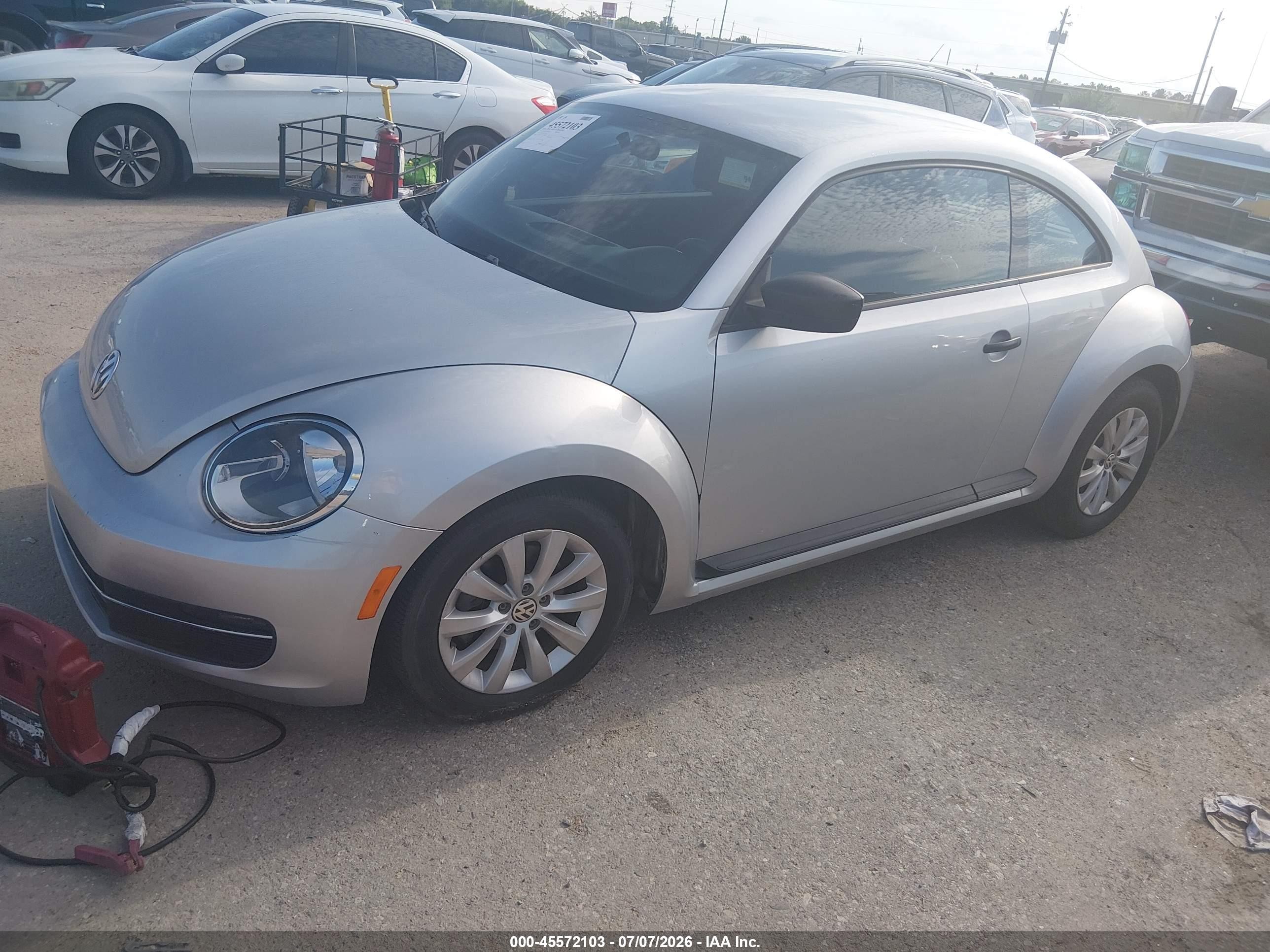 2014 Volkswagen Beetle 1.8t Entry Gray vin: 3VWF17AT3EM645882