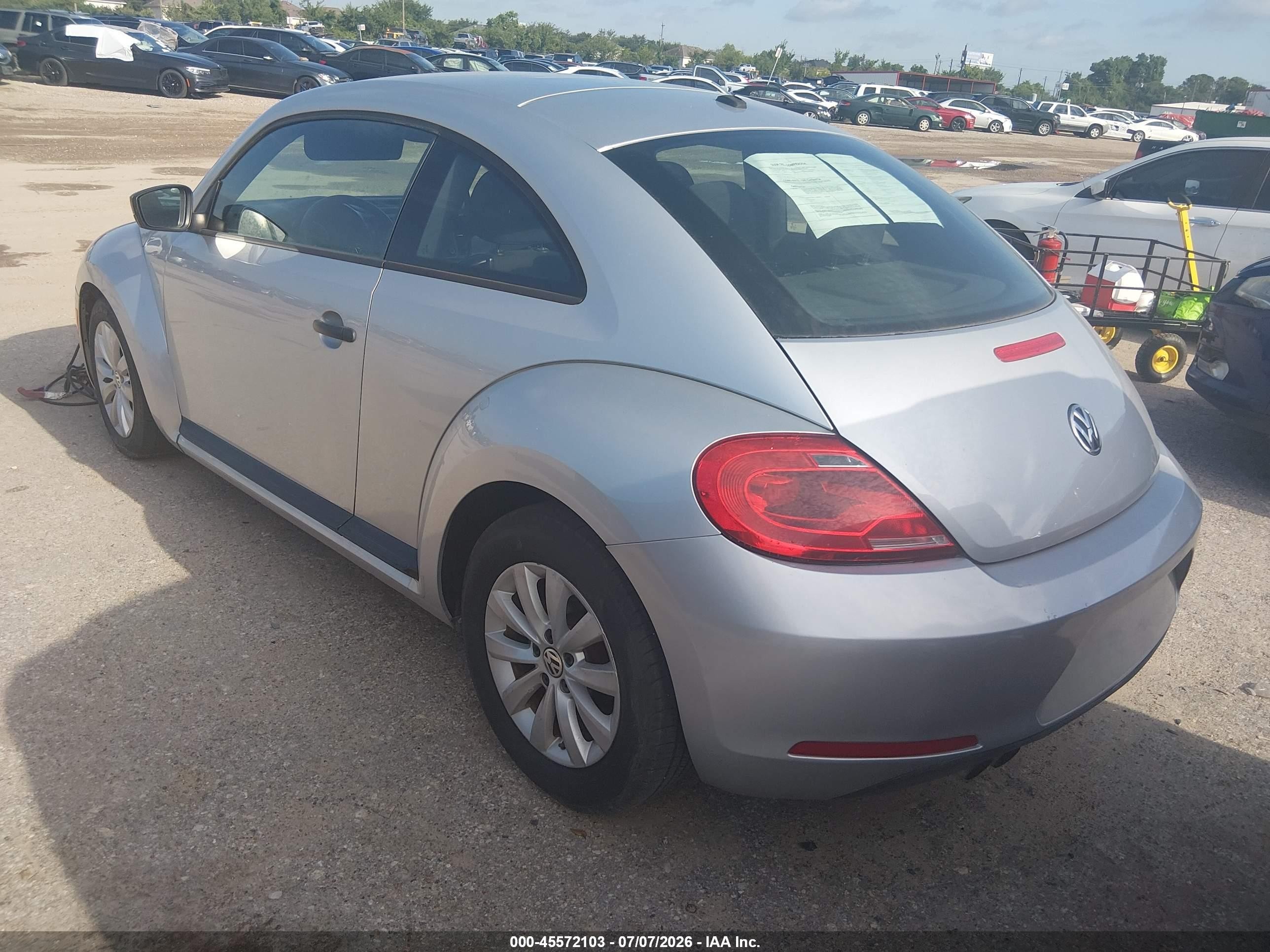2014 Volkswagen Beetle 1.8t Entry Gray vin: 3VWF17AT3EM645882