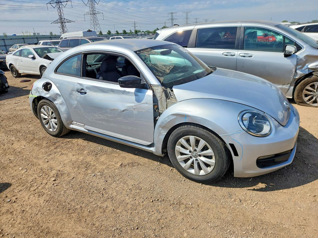 2014 Volkswagen Beetle Silver vin: 3VWF17AT5EM636911