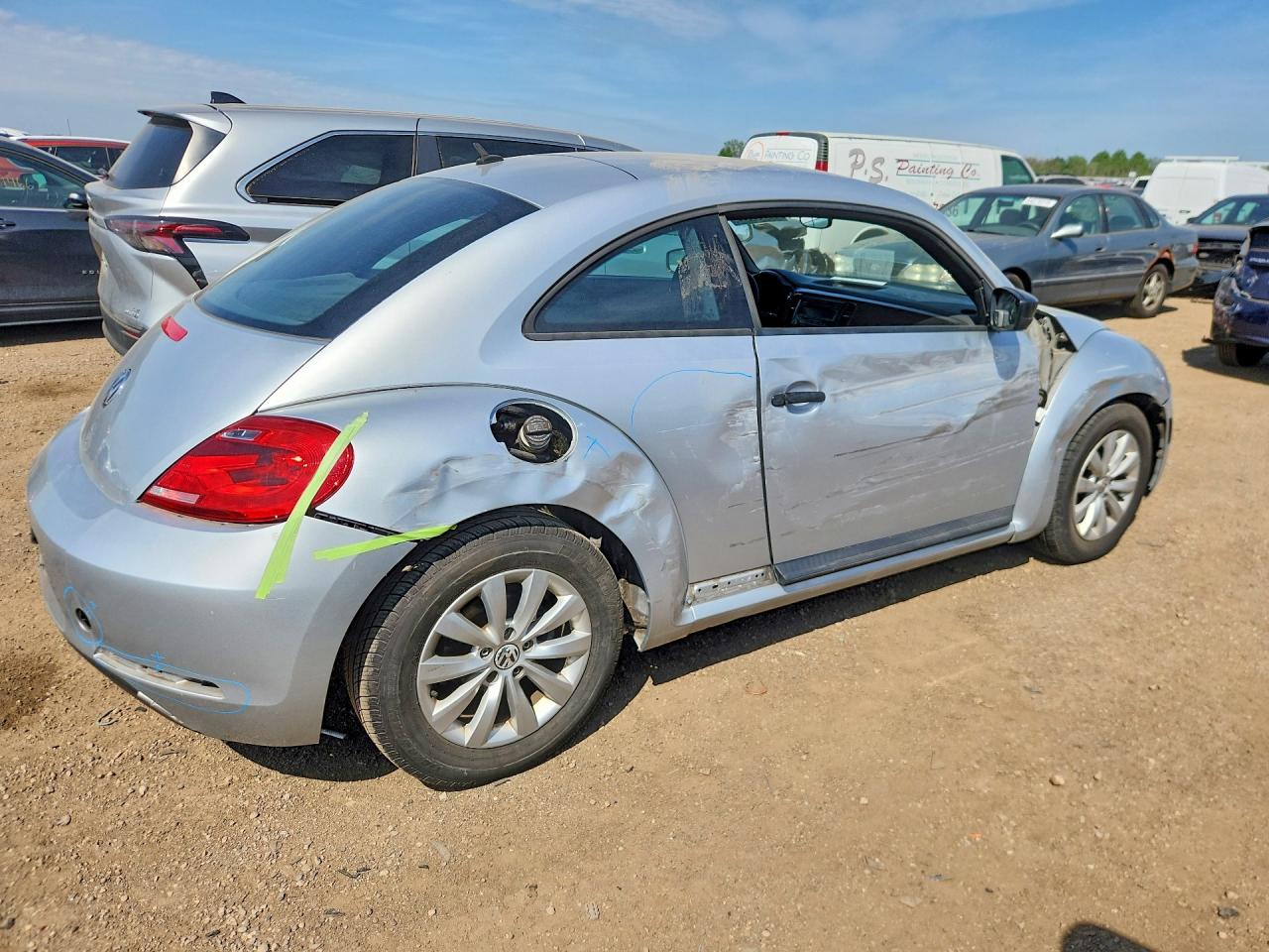 2014 Volkswagen Beetle Silver vin: 3VWF17AT5EM636911