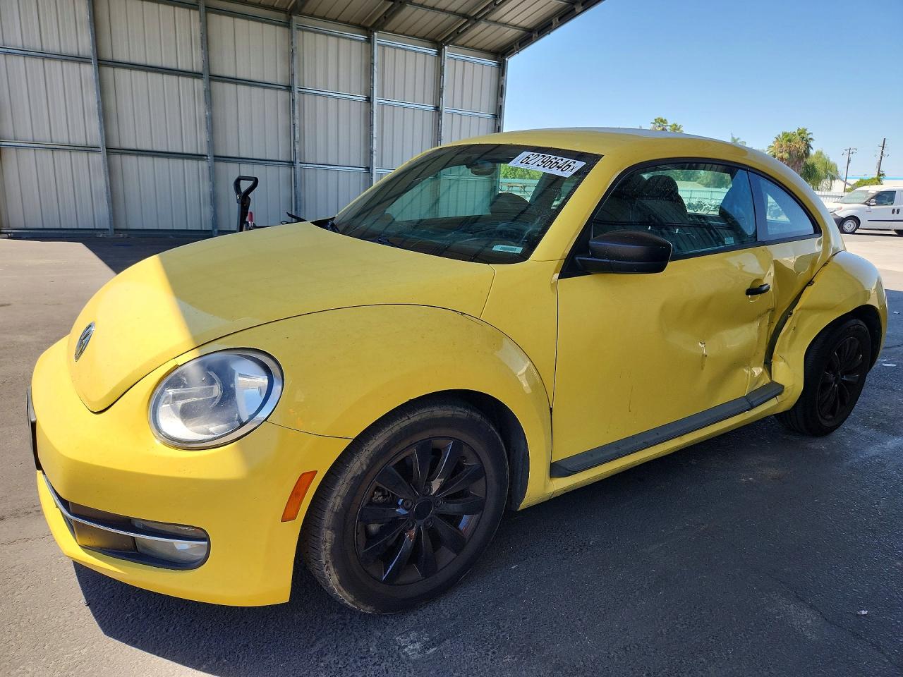 2015 Volkswagen Beetle 1.8t Yellow vin: 3VWF17AT5FM637428