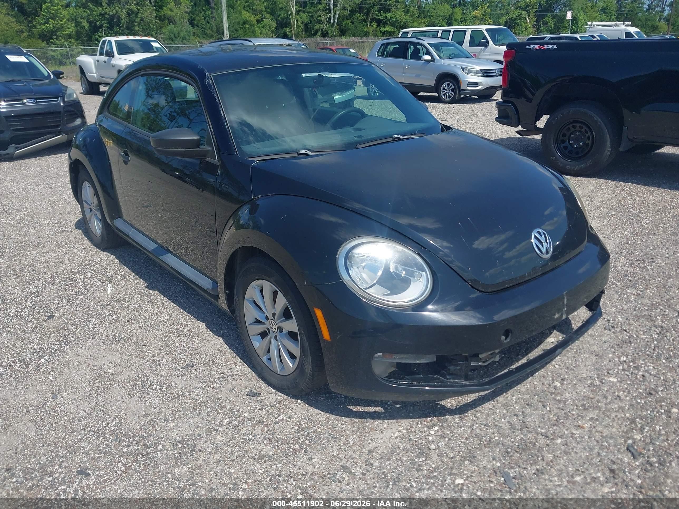 2015 Volkswagen Beetle 1.8t Fleet Edition Black vin: 3VWF17AT5FM640751