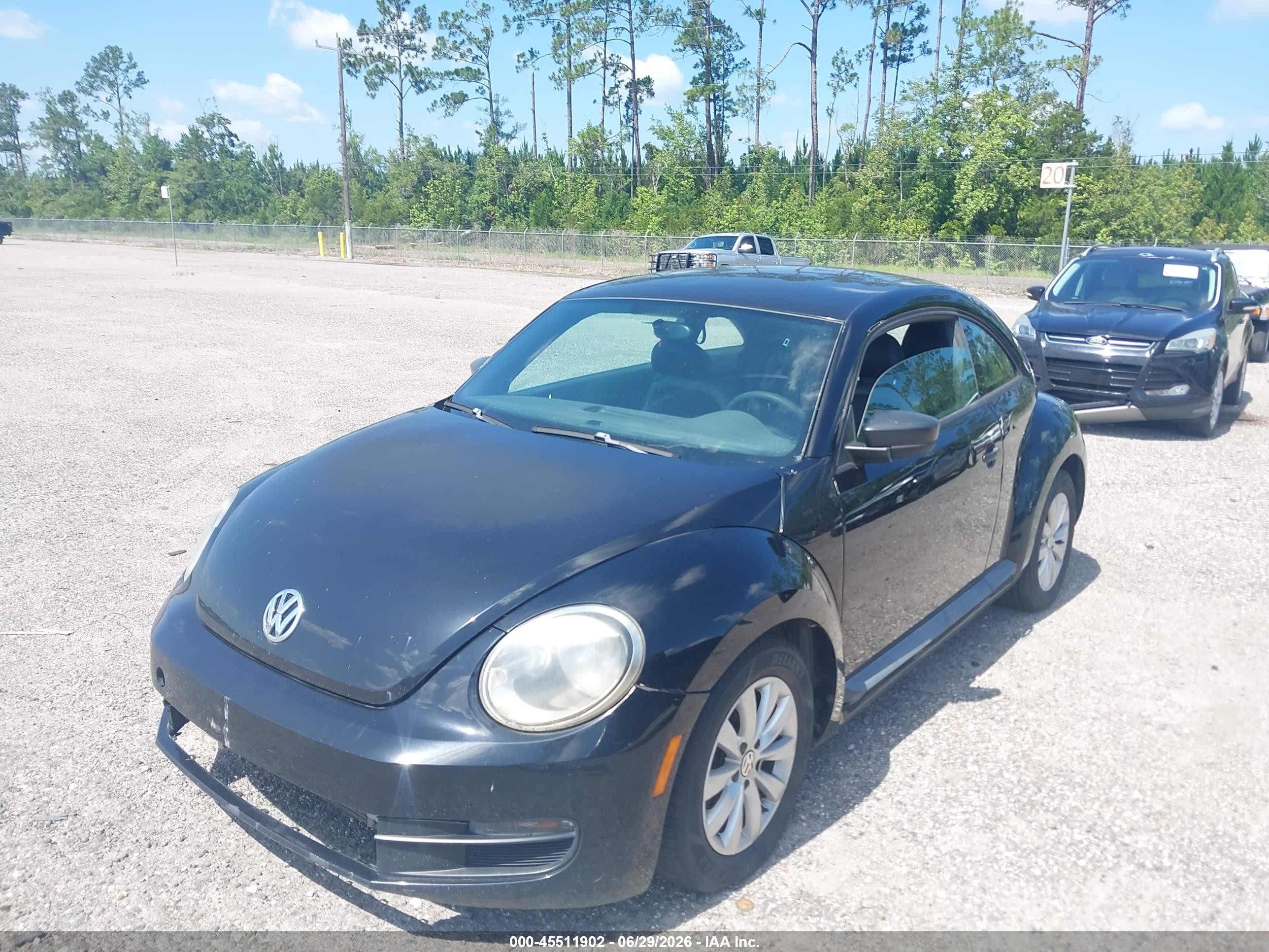 2015 Volkswagen Beetle 1.8t Fleet Edition Black vin: 3VWF17AT5FM640751