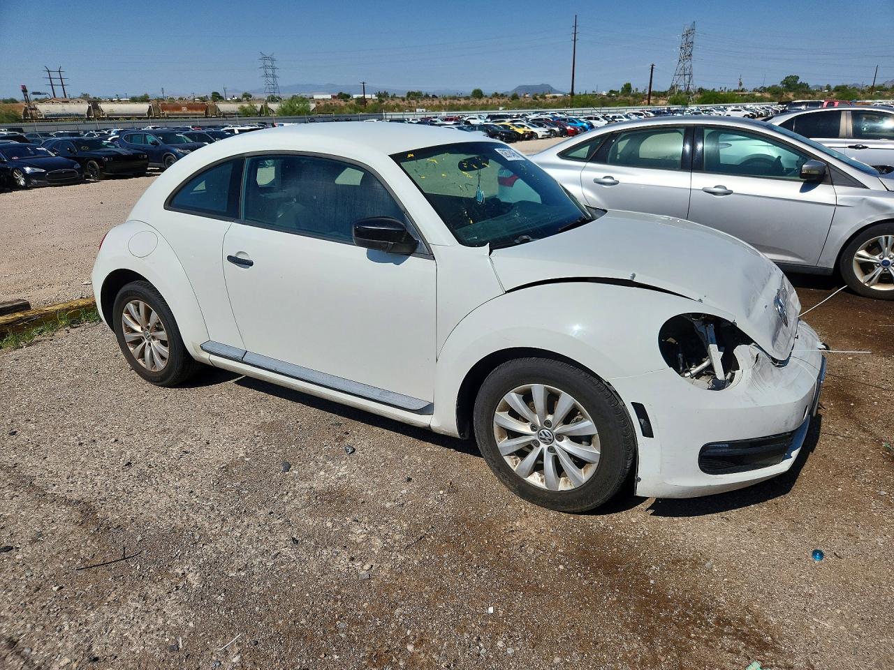 2014 Volkswagen Beetle Белый vin: 3VWF17AT6EM642779