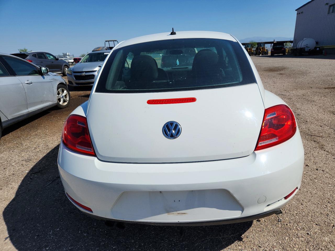 2014 Volkswagen Beetle Белый vin: 3VWF17AT6EM642779