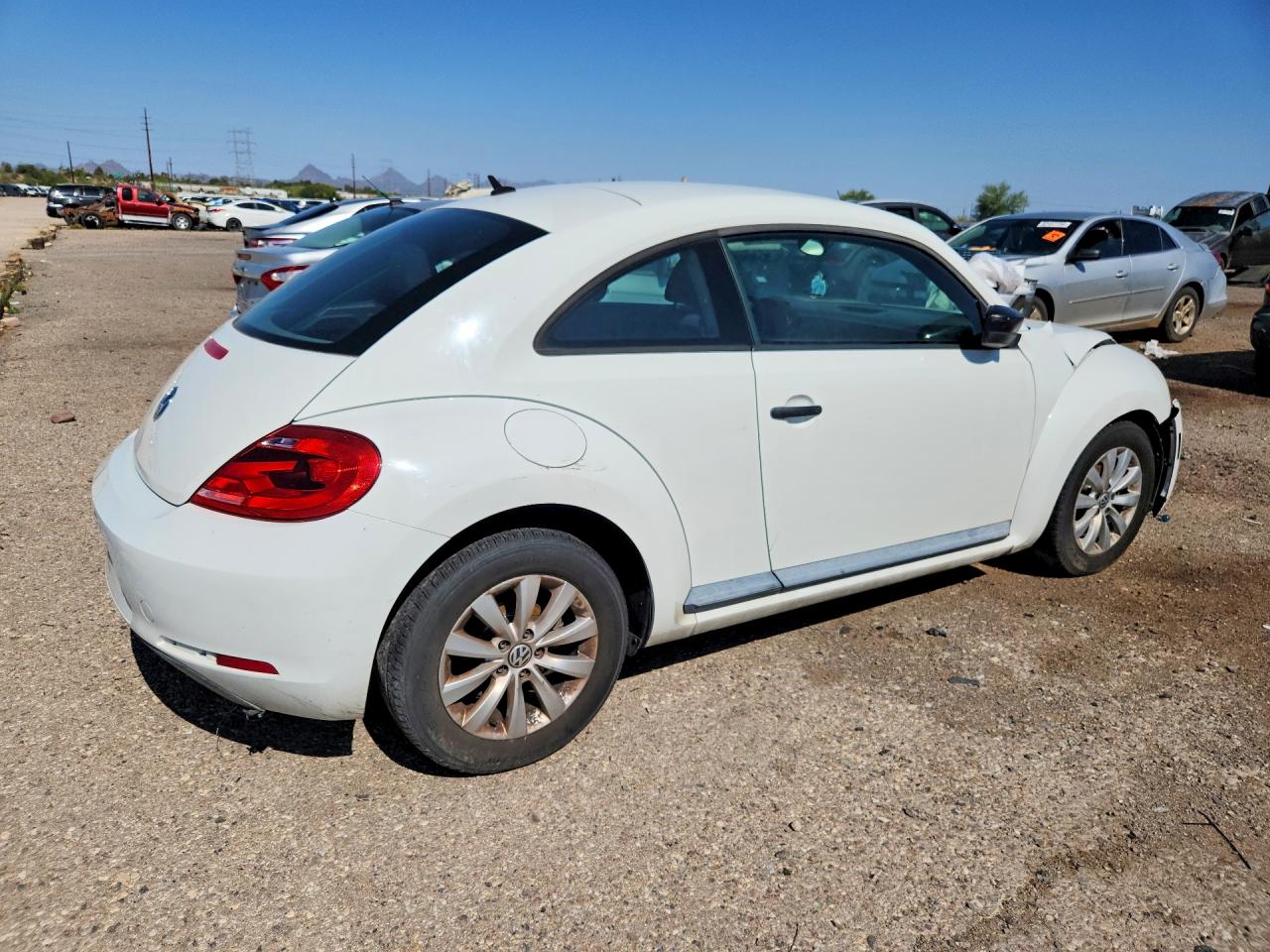 2014 Volkswagen Beetle Белый vin: 3VWF17AT6EM642779