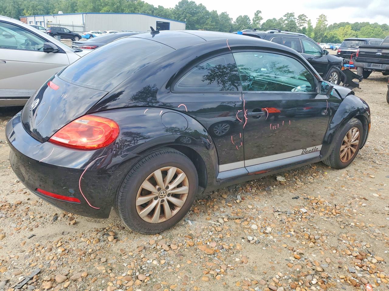 2015 Volkswagen Beetle 1.8t Black vin: 3VWF17AT7FM631842