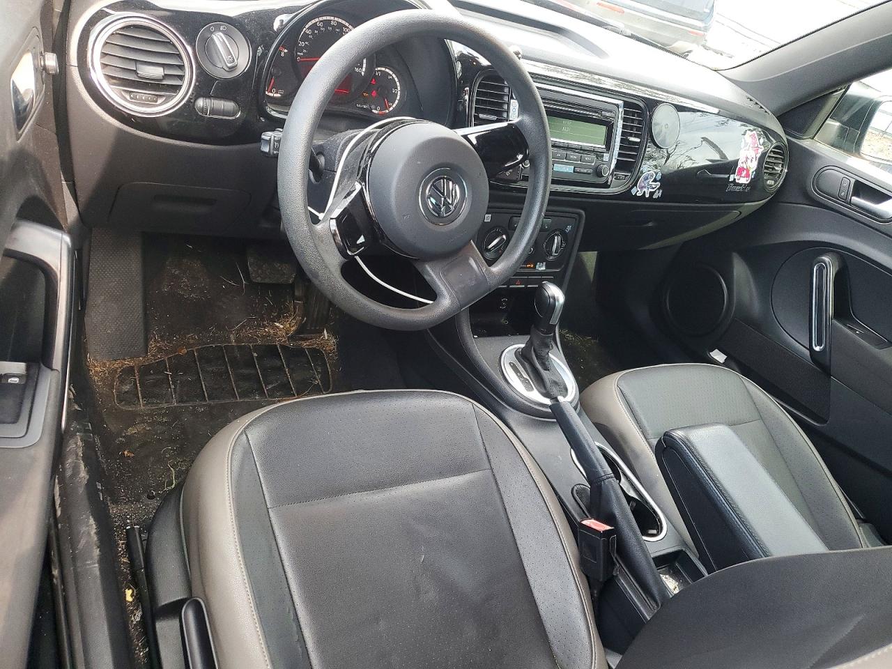2015 Volkswagen Beetle 1.8t Black vin: 3VWF17AT7FM631842