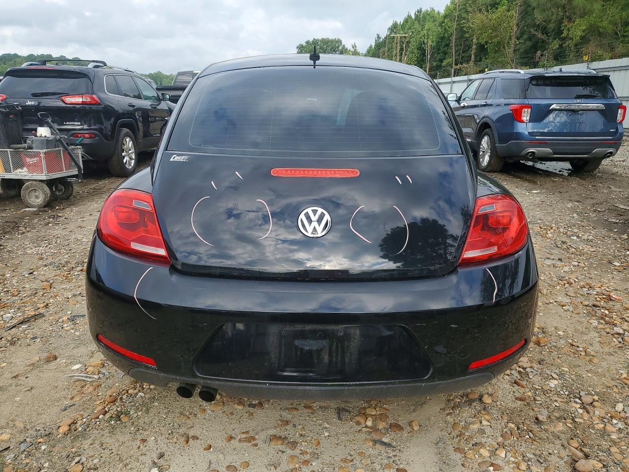2015 Volkswagen Beetle 1.8t Black vin: 3VWF17AT7FM631842