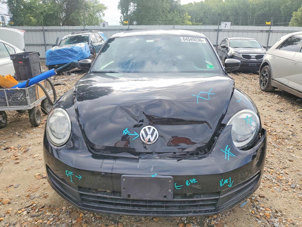 2015 Volkswagen Beetle 1.8t Black vin: 3VWF17AT7FM631842