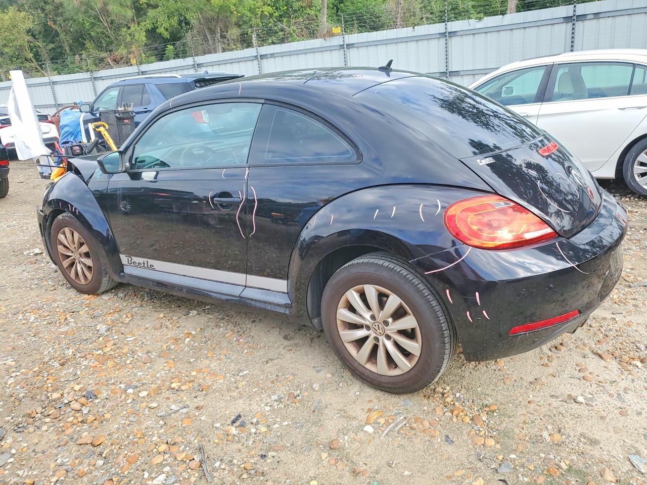 2015 Volkswagen Beetle 1.8t Black vin: 3VWF17AT7FM631842